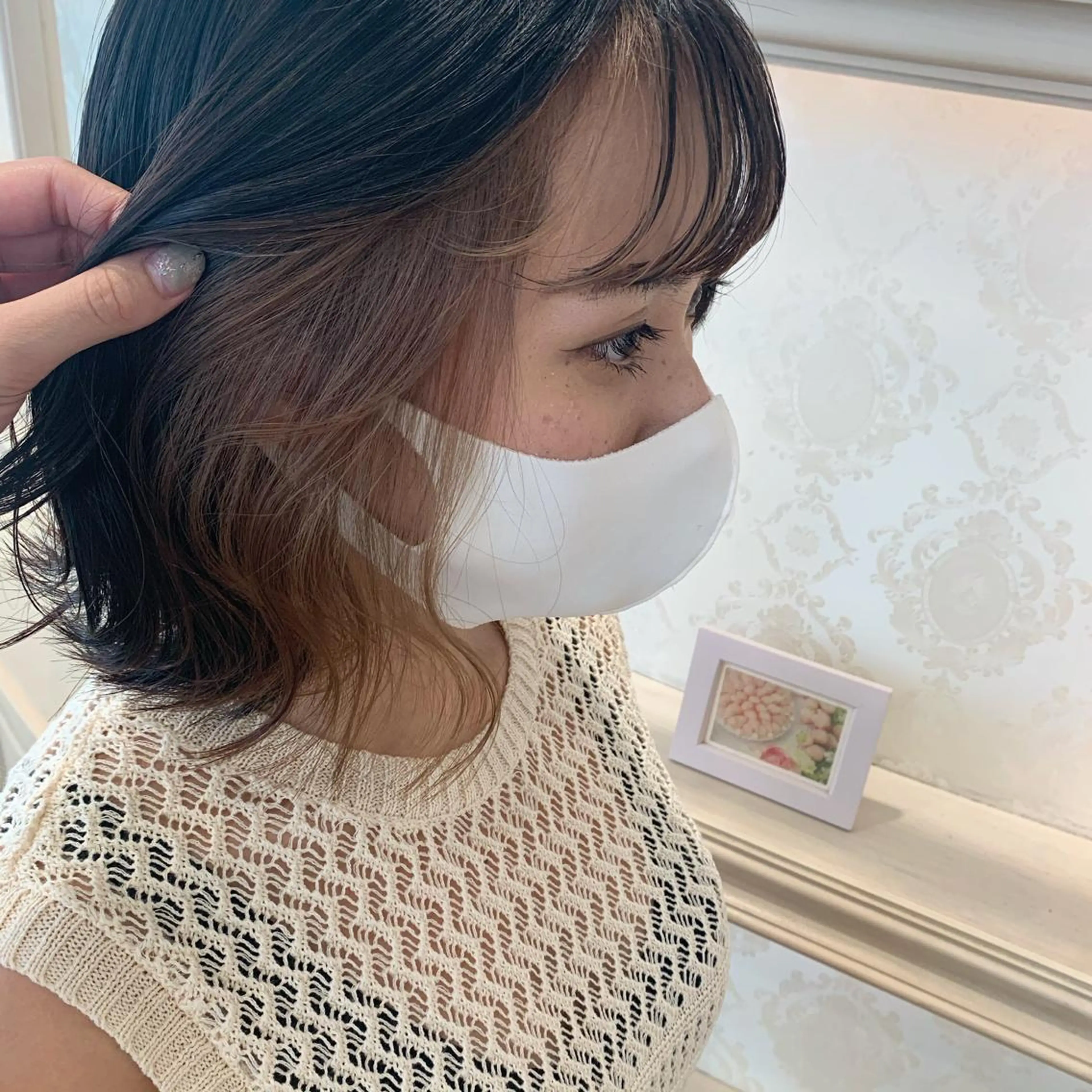 カラー イヤリングカラー トリートメント ヘッドスパ 🍪ﾖｼｲﾊﾙﾈ🍪 ﾗﾍﾞﾝﾀﾞｰｶﾗｰのヘアスタイル