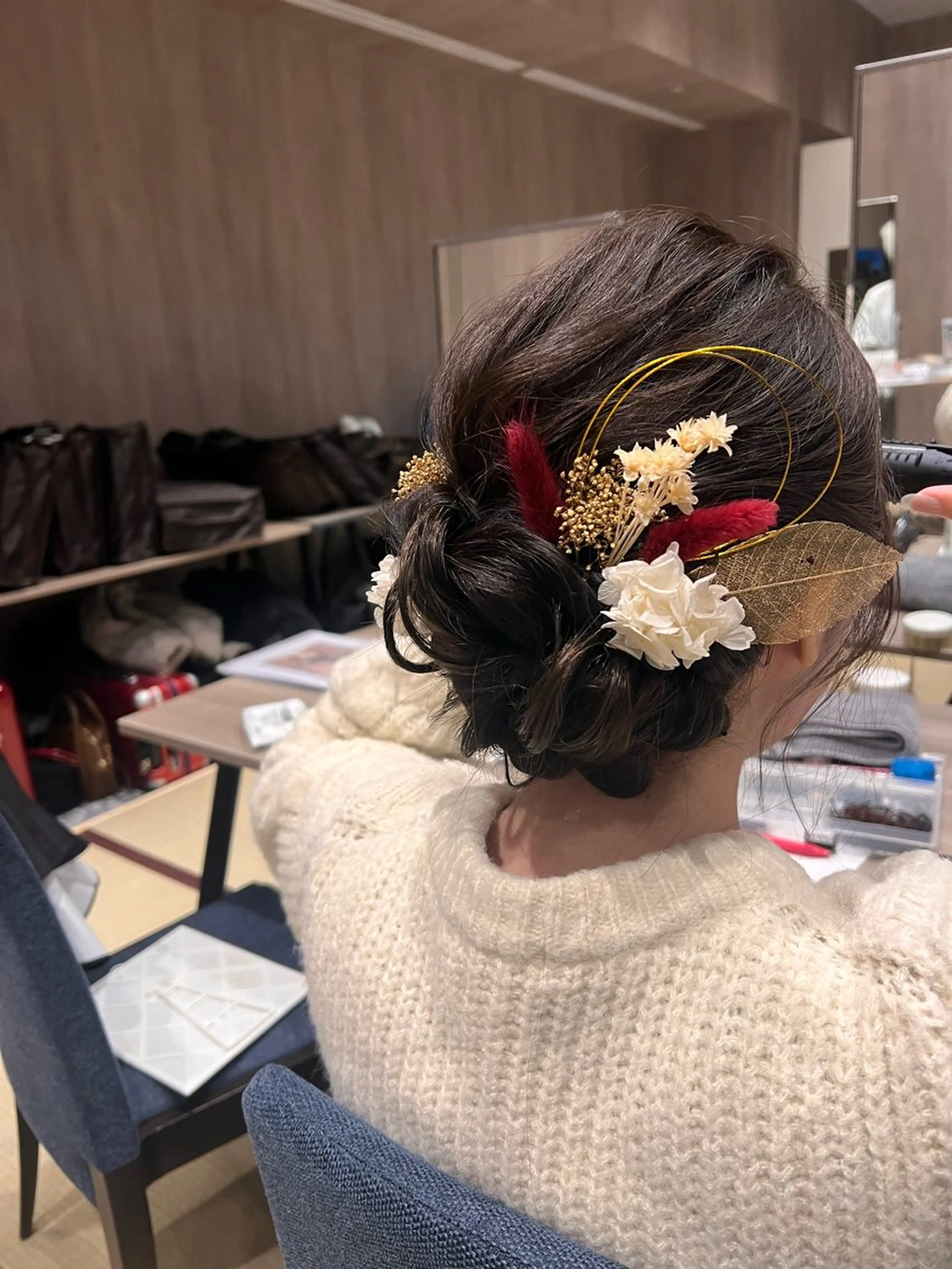 ミディアム ヘアアレンジ 成人式 ヘアセット 💎透明感カラー/ 韓国ヘア💎KANAのヘアスタイル