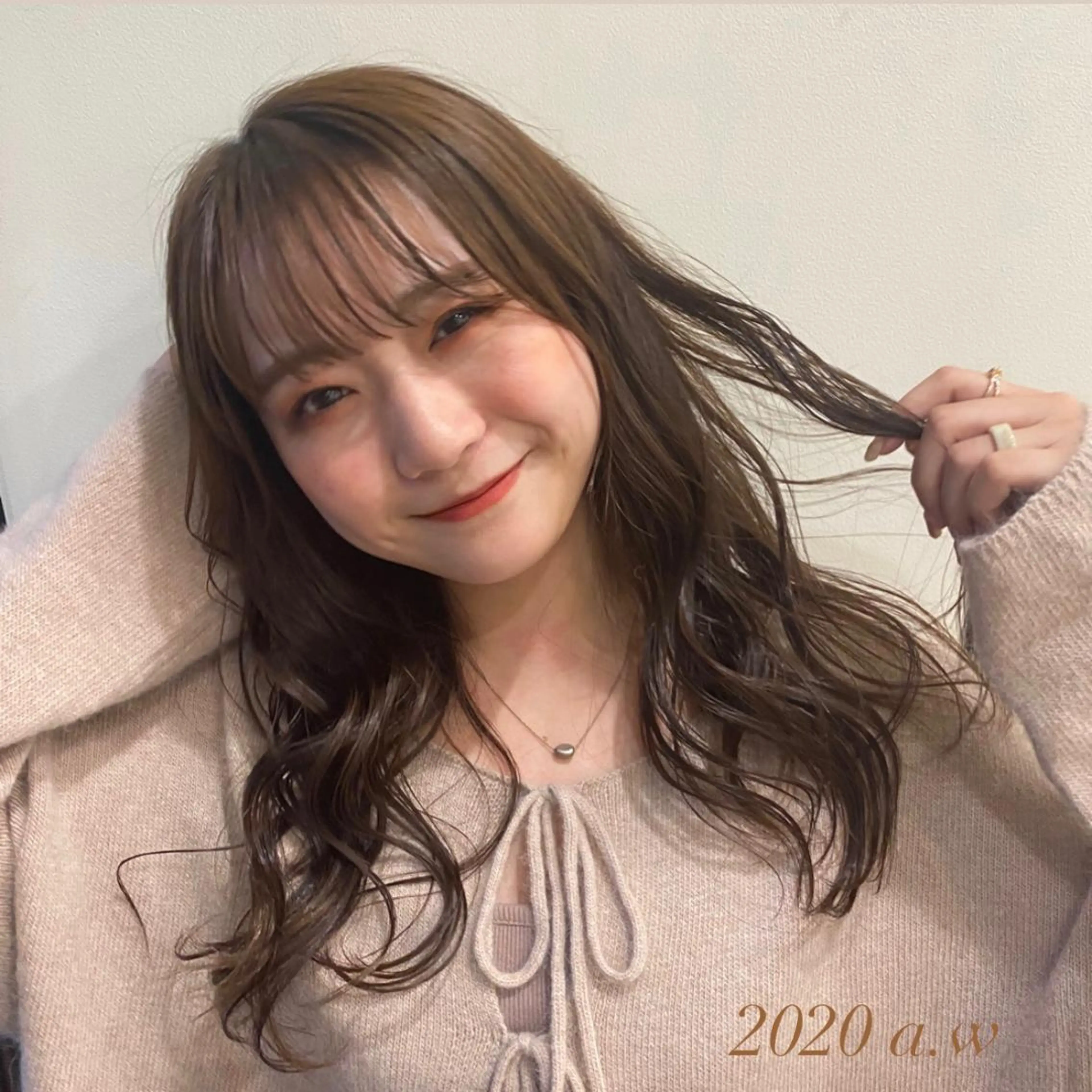 ロング カット ヘアカラー トリートメント 艶カラー/韓国風ヘア 💎shioneのヘアスタイル