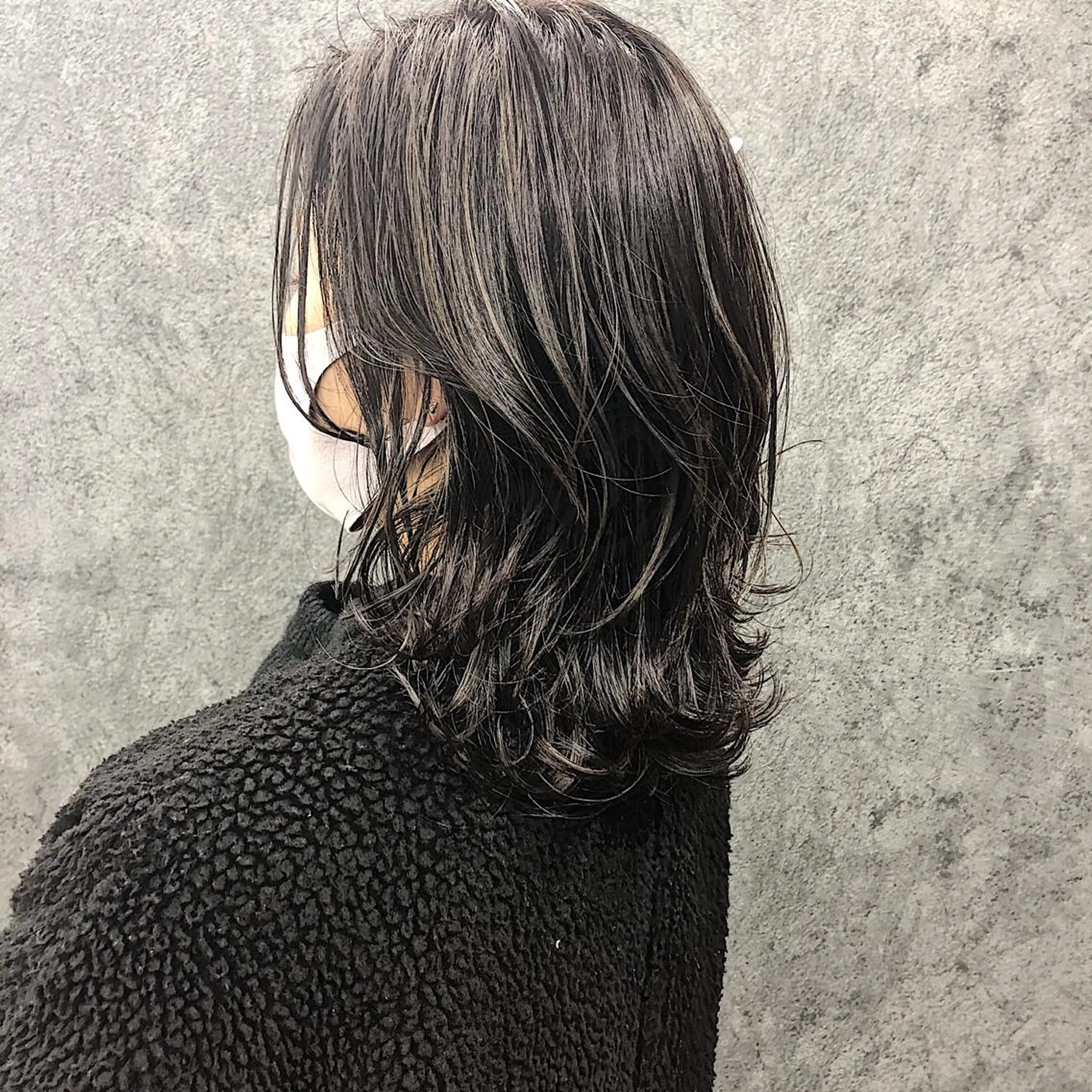 ミディアム ハイライト カット ヘアカラー トリートメント 所渉/韓国レイヤー /ウルフカットのヘアスタイル