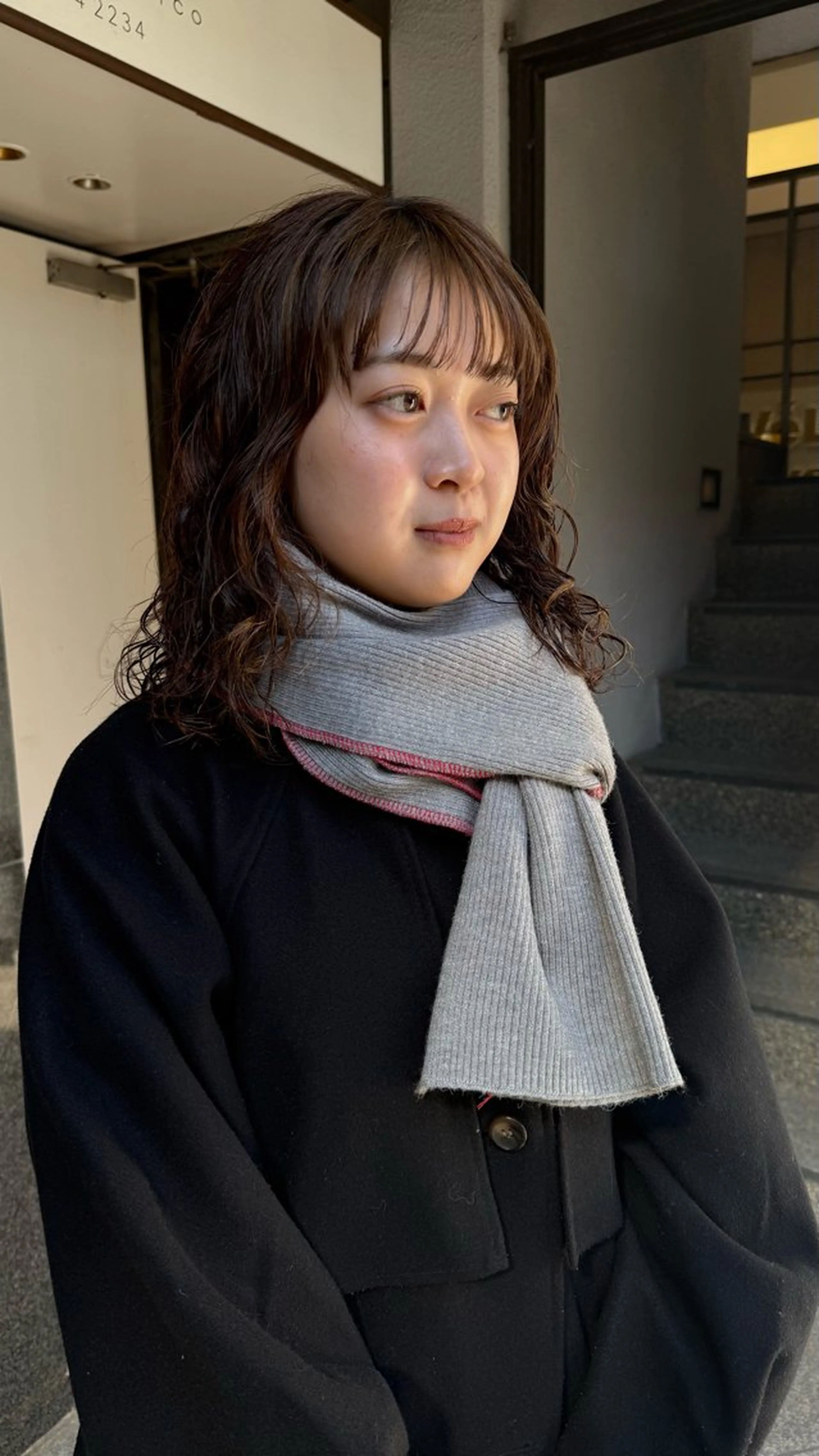 セミロング パーマ 原宿/パーマ 🧺ユウマのヘアスタイル