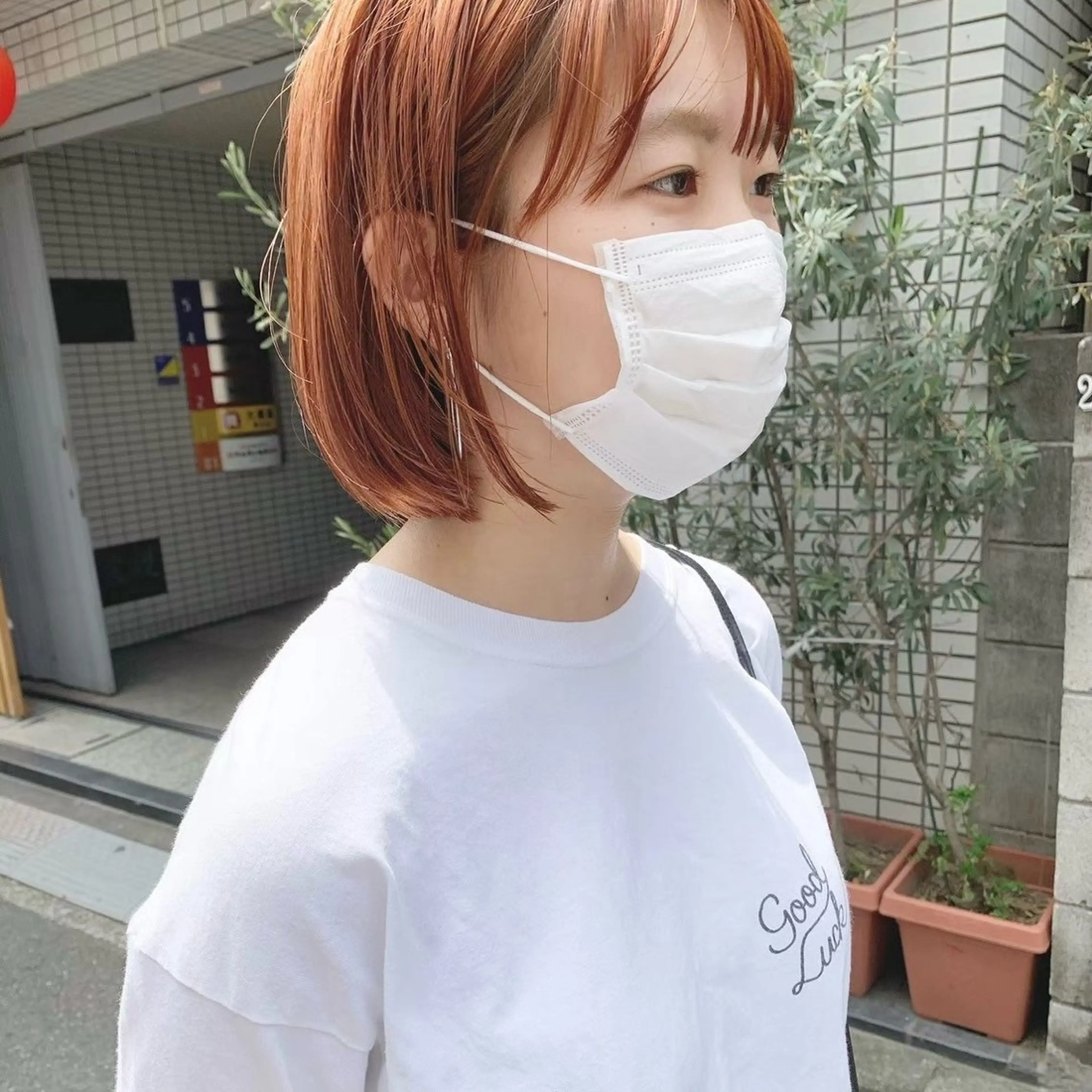 ショート カラー カット ヘアカラー トリートメント りな/ボブ /ダブルカラーのヘアスタイル