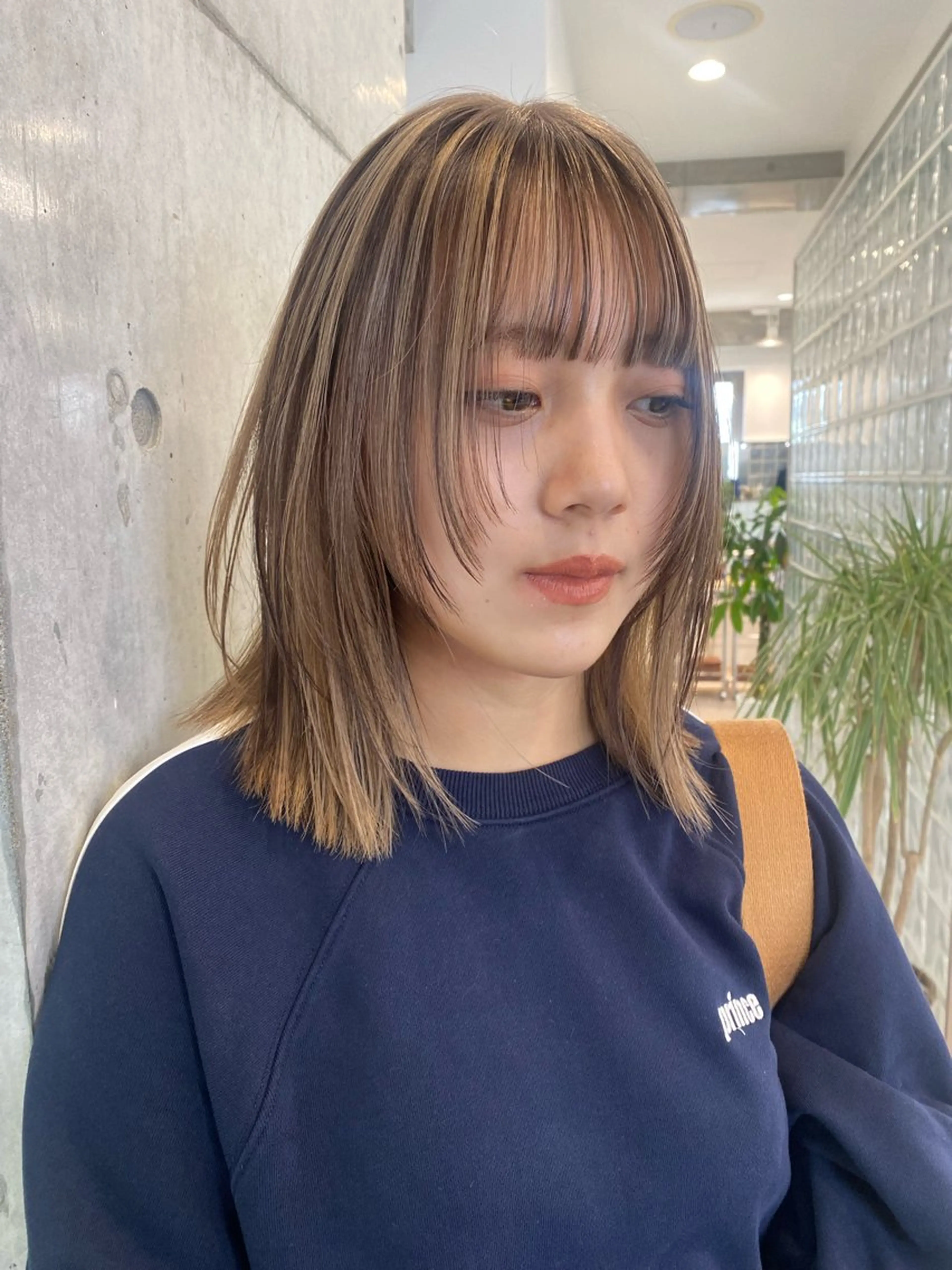 セミロング カラー ヘアカラー 酒井 竜也のヘアスタイル