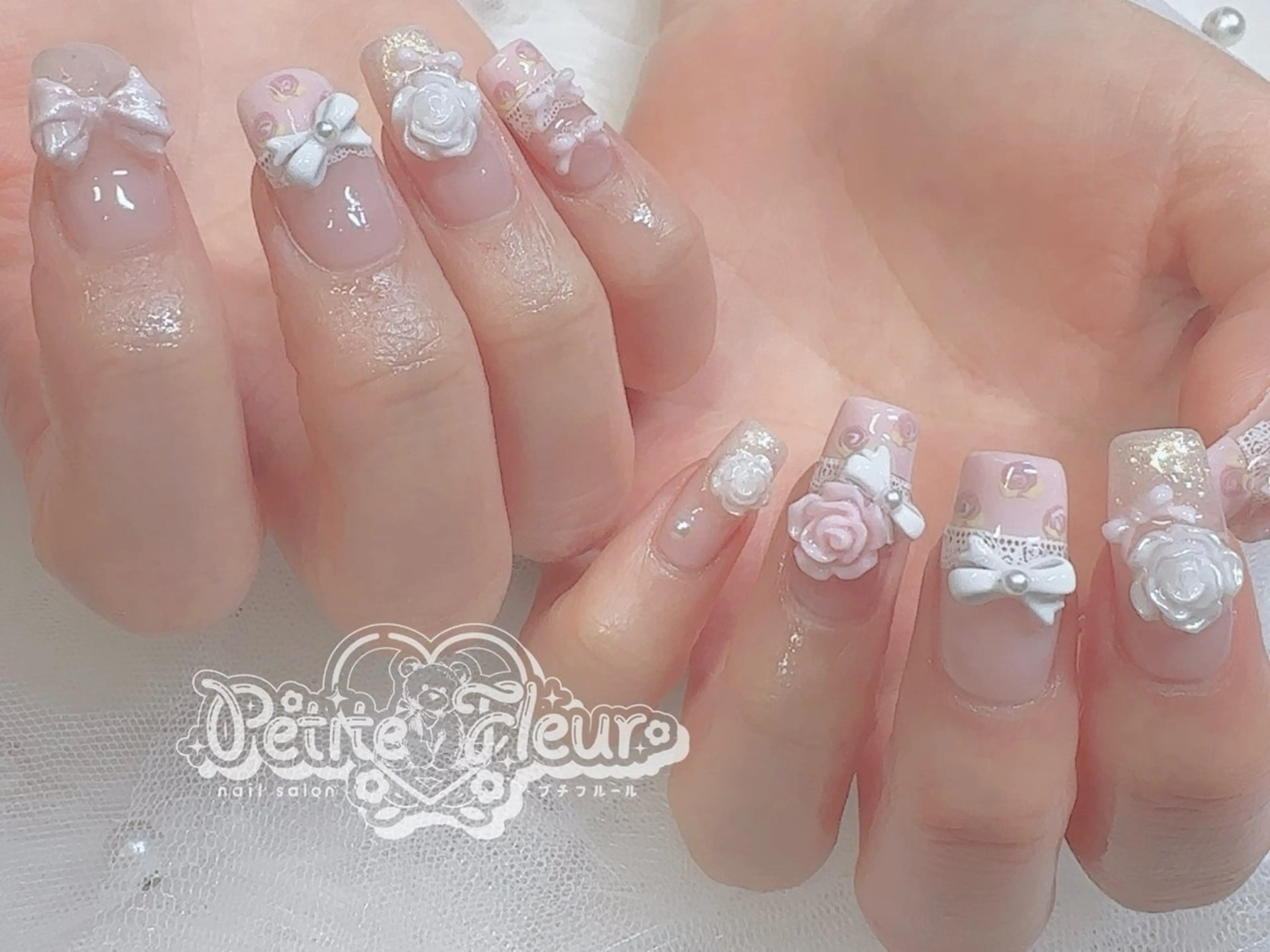 ネイル ハンドネイル ❁⃘*。Petite fleur❁⃘*りさのネイルデザイン