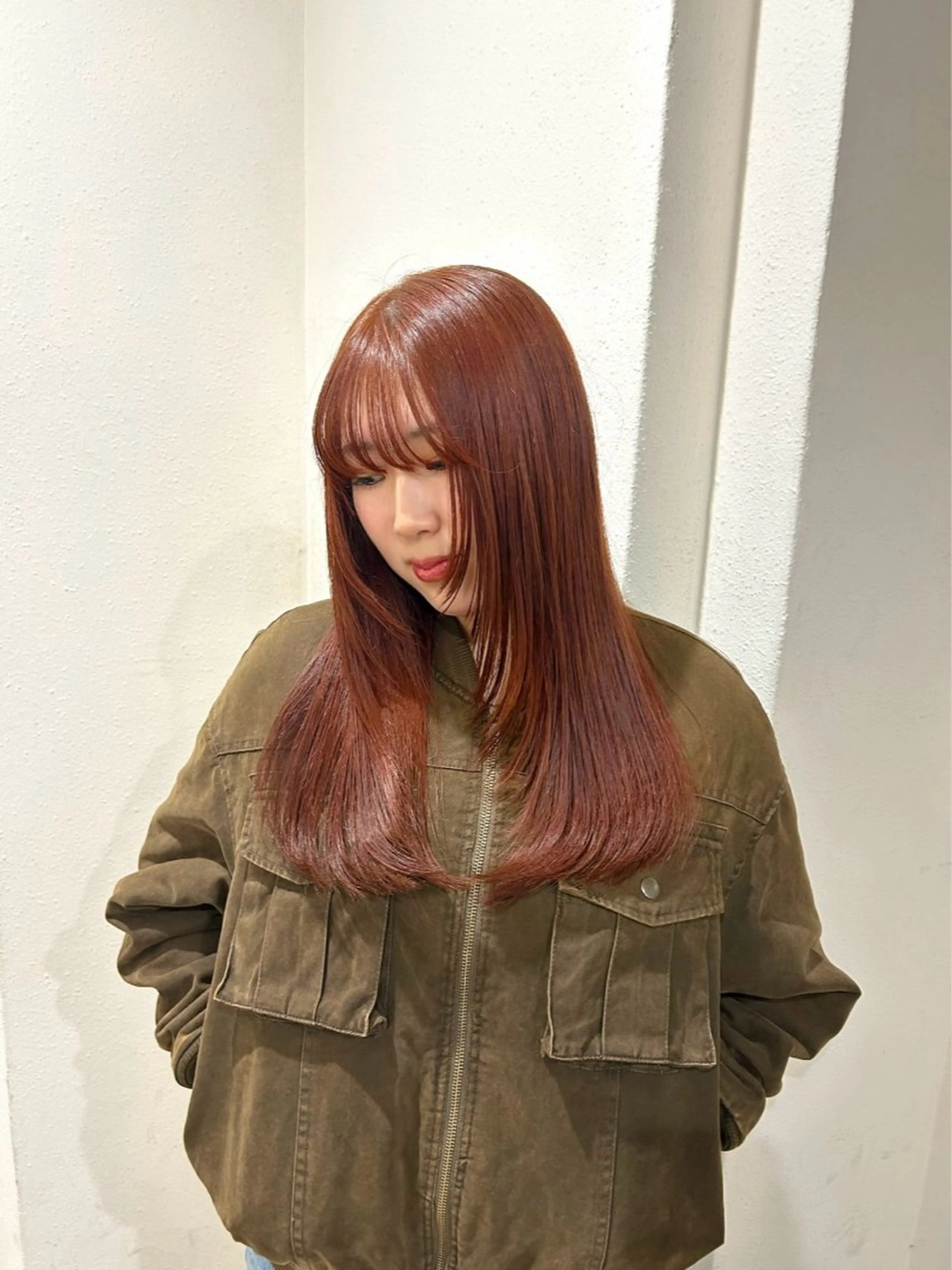 ロング 暖色カラー/レイヤー /Moeのヘアスタイル