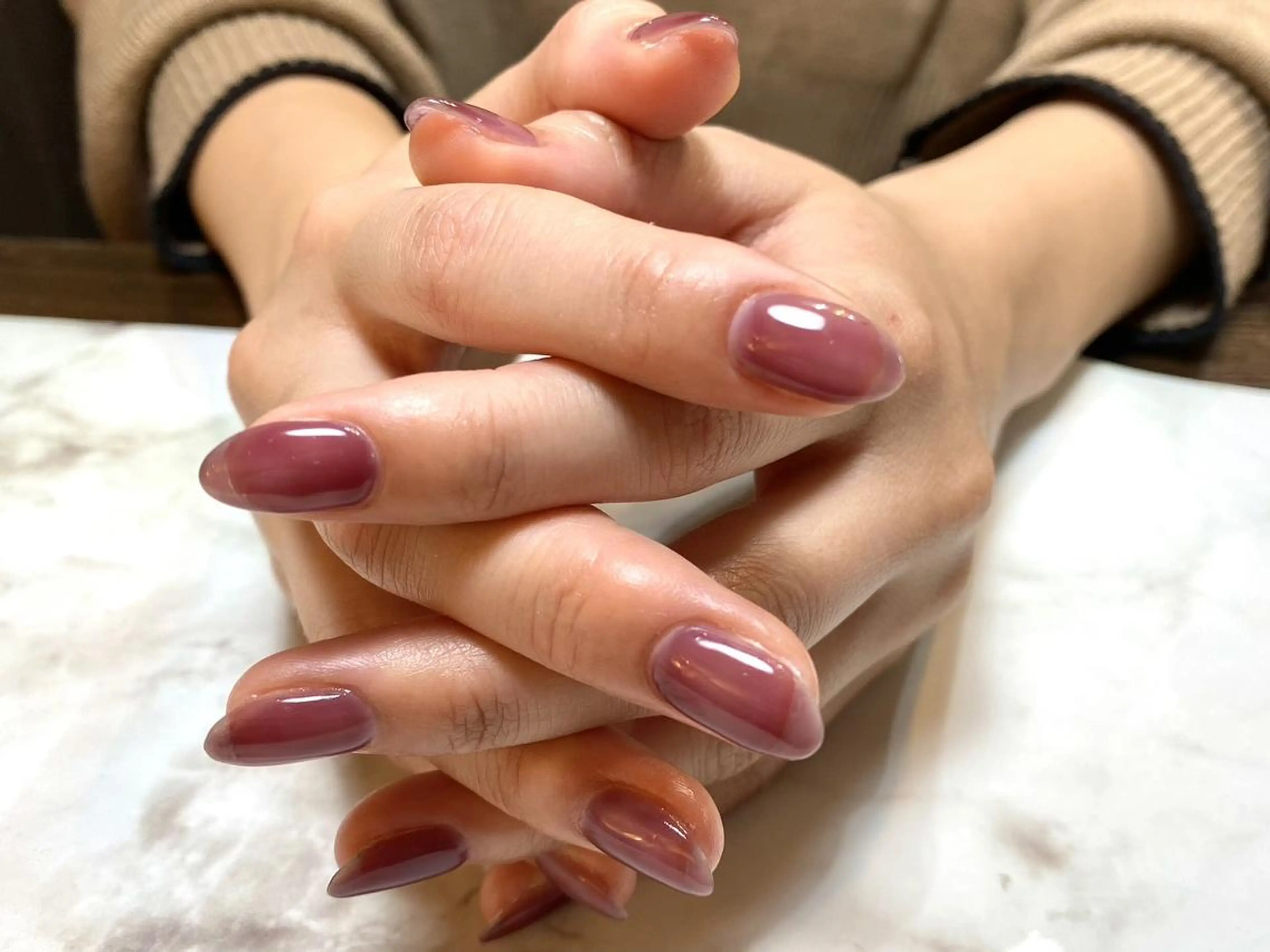 ネイル ワンカラーネイル Ellie Nail Serinaのネイルデザイン