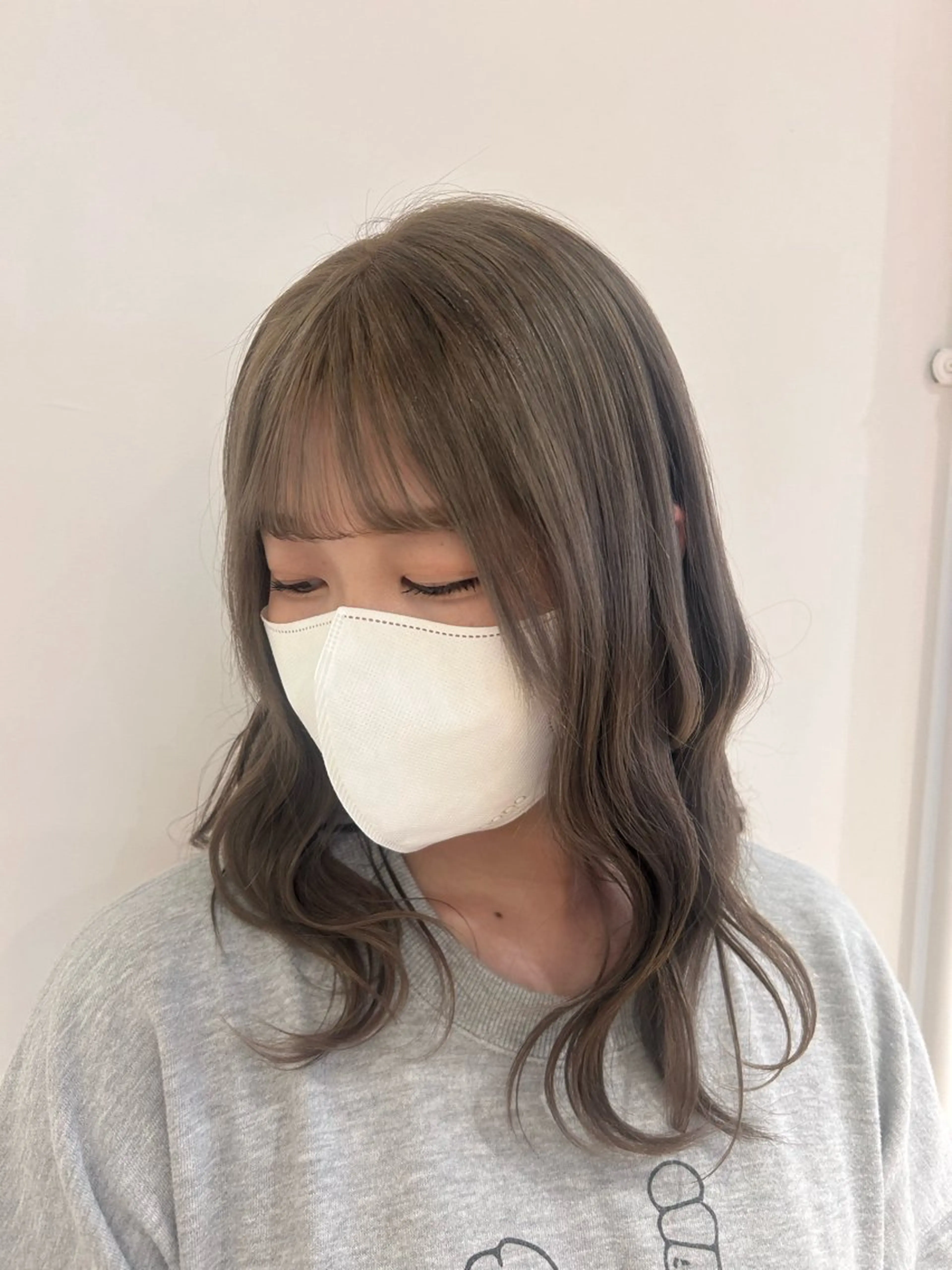カラー 透明感カラー グレージュ オリーブグレージュ オリーブグレー ヘアカラー トリートメント 🎀natsuki /モテカラーのヘアスタイル