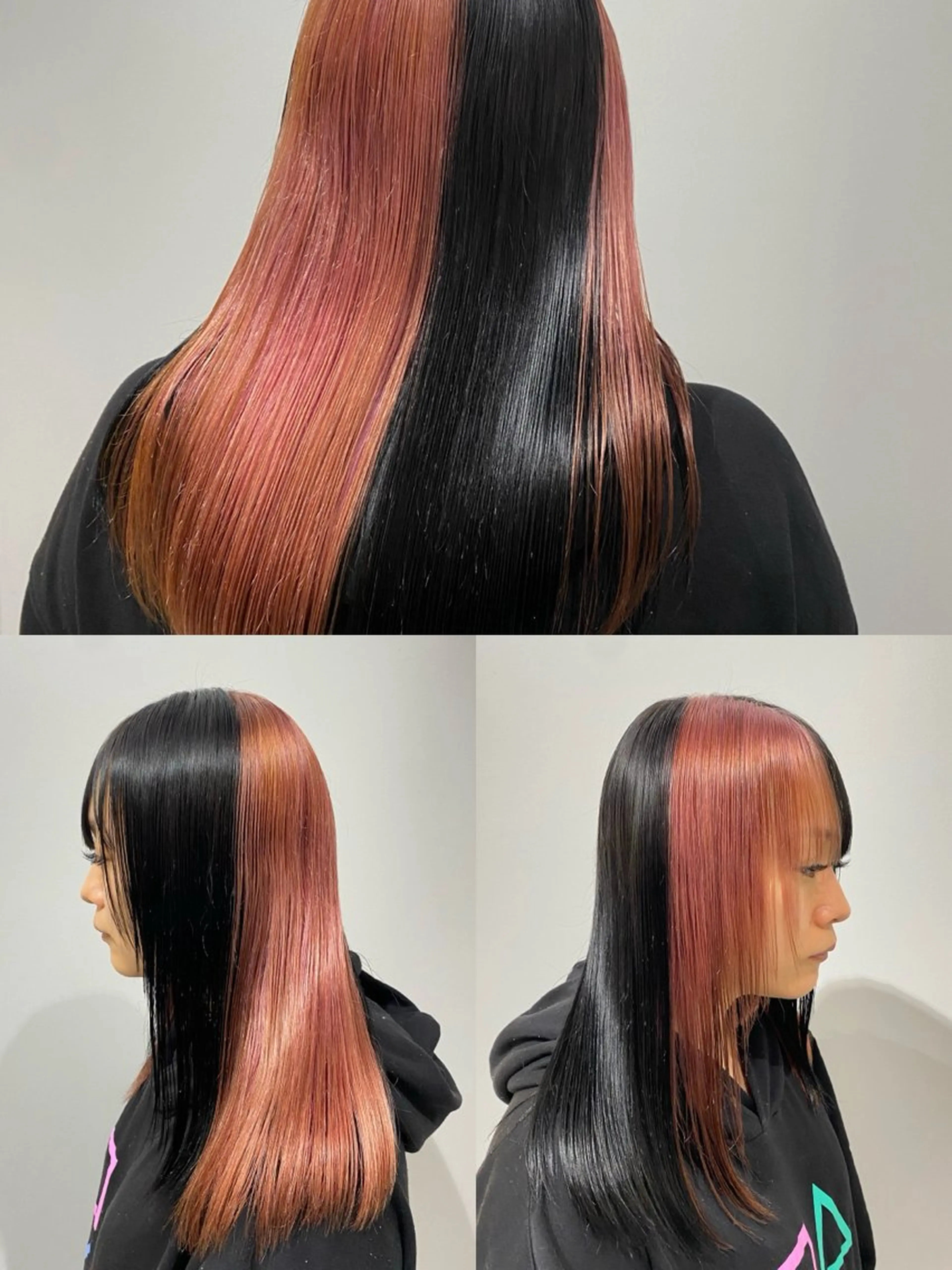 セミロング カラー ブリーチ ケアブリーチ デザインカラー トリートメント カット ヘアカラー トリートメント Riganuts池袋 Hayato✂︎のヘアスタイル