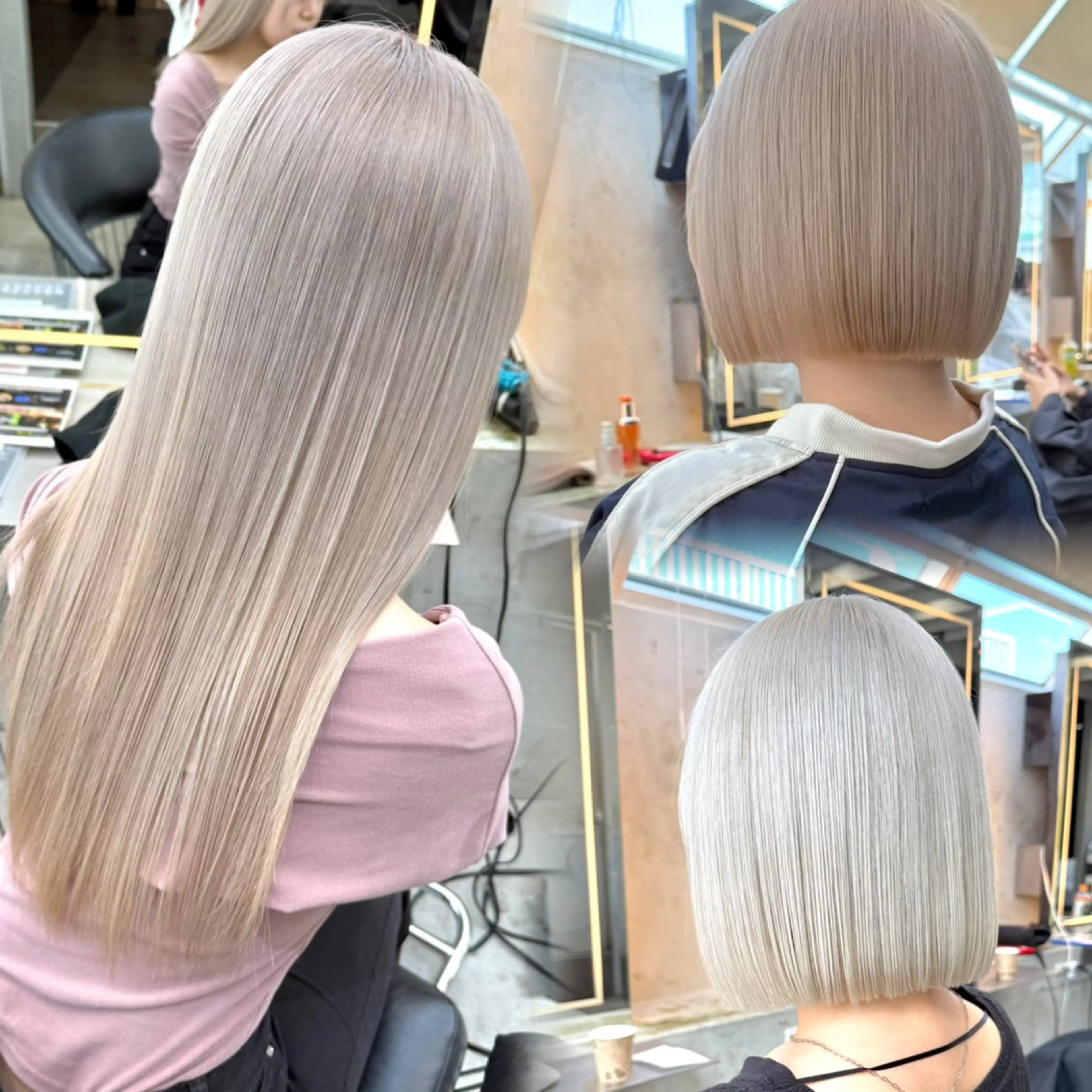 カラー カット ヘアカラー トリートメント 髪質改善/ボブ/ ハイトーン❣️yuiのヘアスタイル