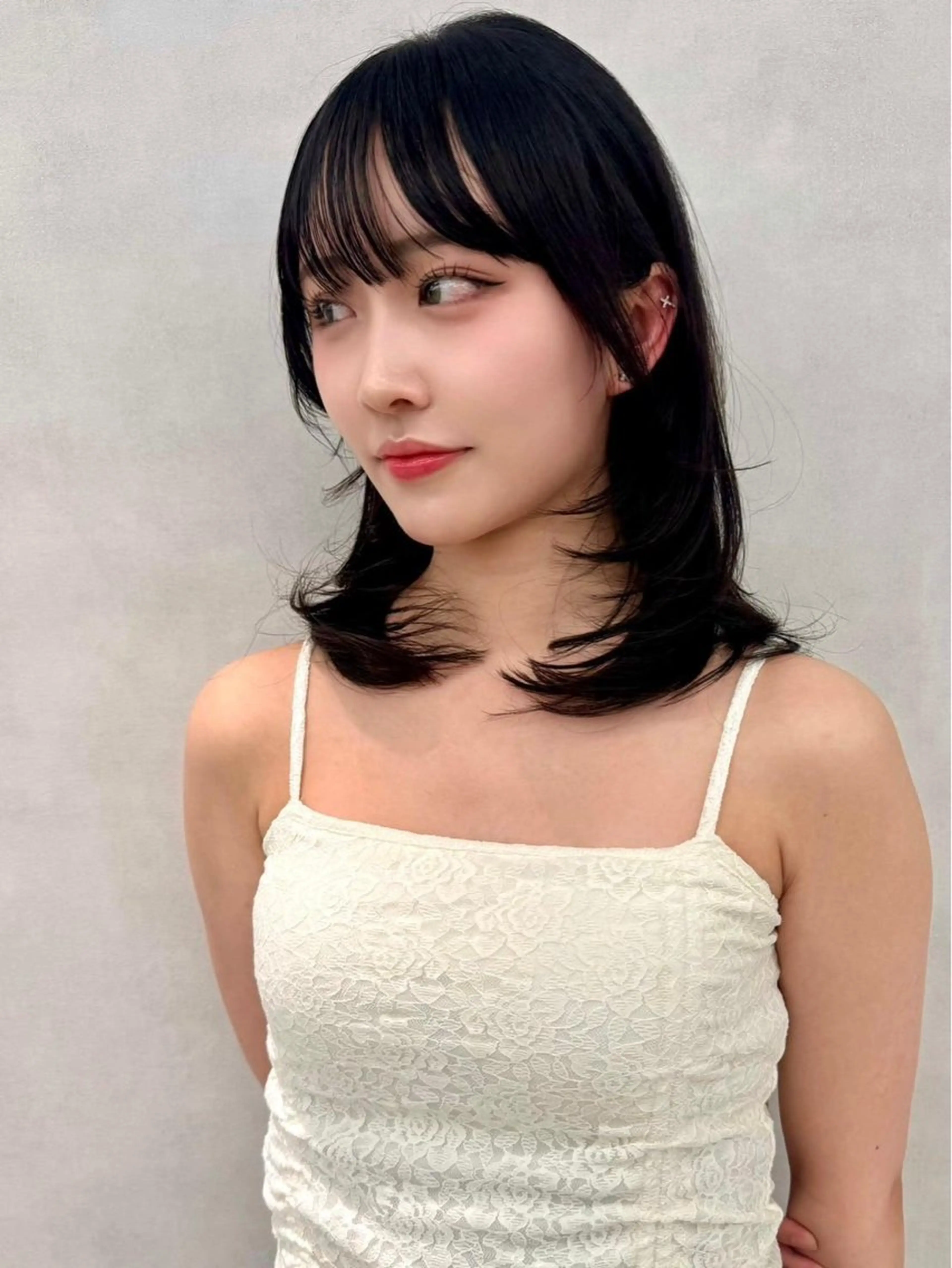 ロング カット ヘアカラー トリートメント 🇰🇷韓国レイヤー 艶カラー／田川佑紀のヘアスタイル