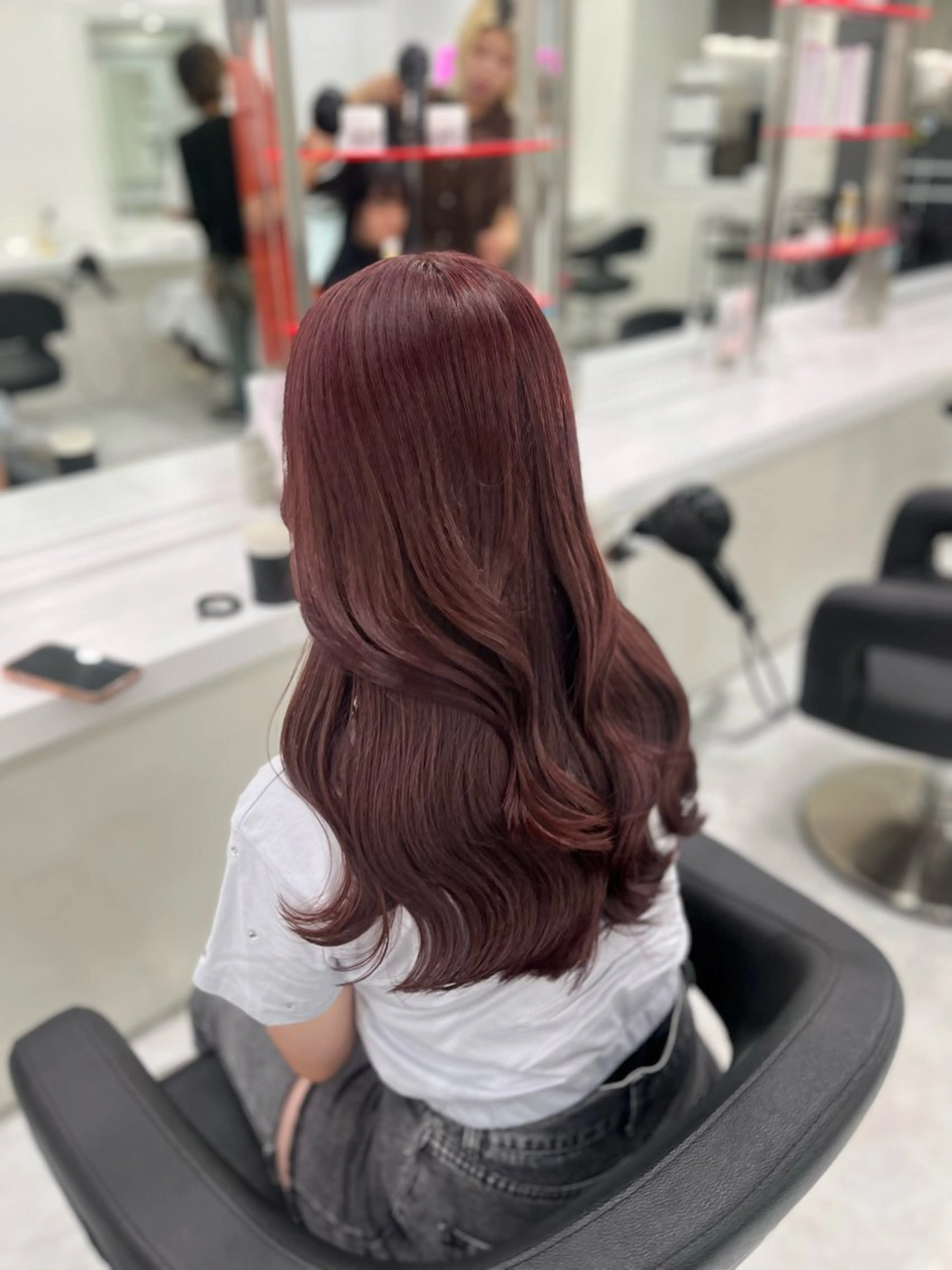 ロング カラー ヘアカラー ダメージレスハイ トーン💖kanonのヘアスタイル
