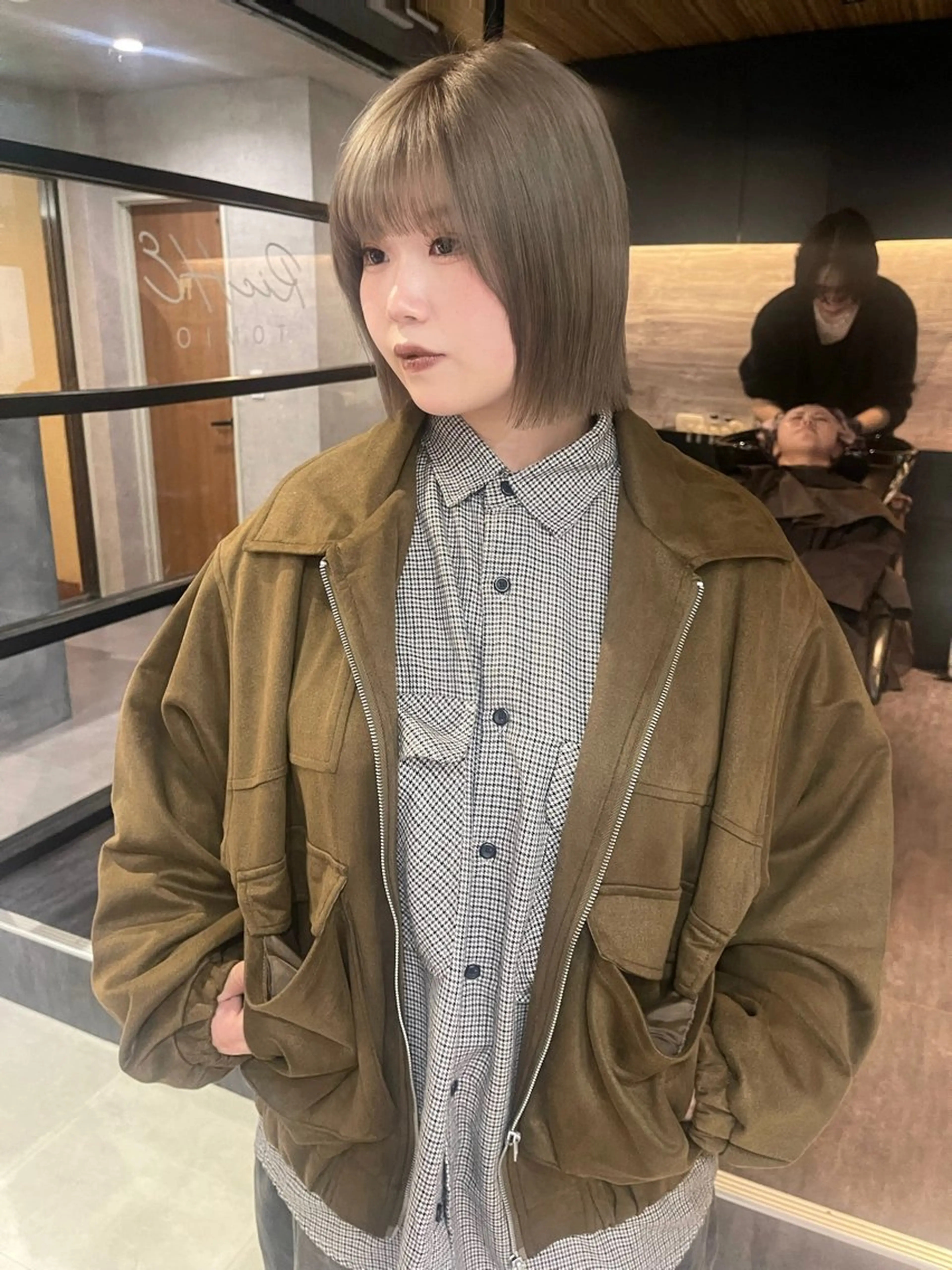 ショート カット ヘアカラー Wカラー/レイヤーカ ット/韓国/デザインのヘアスタイル