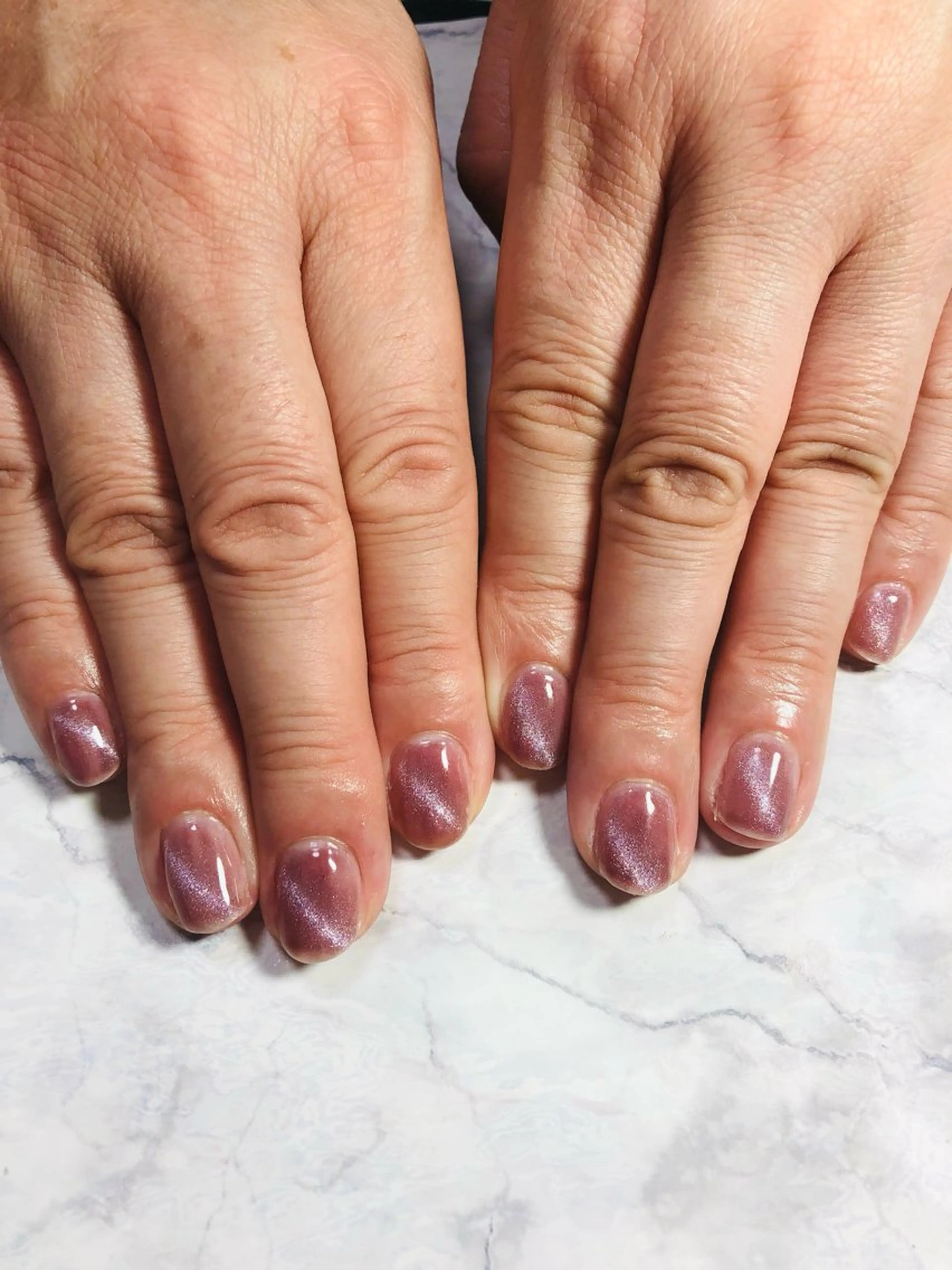 ネイル マグネットネイル ワンカラーネイル ハンドネイル フットネイル M&Y nailsalonのネイルデザイン