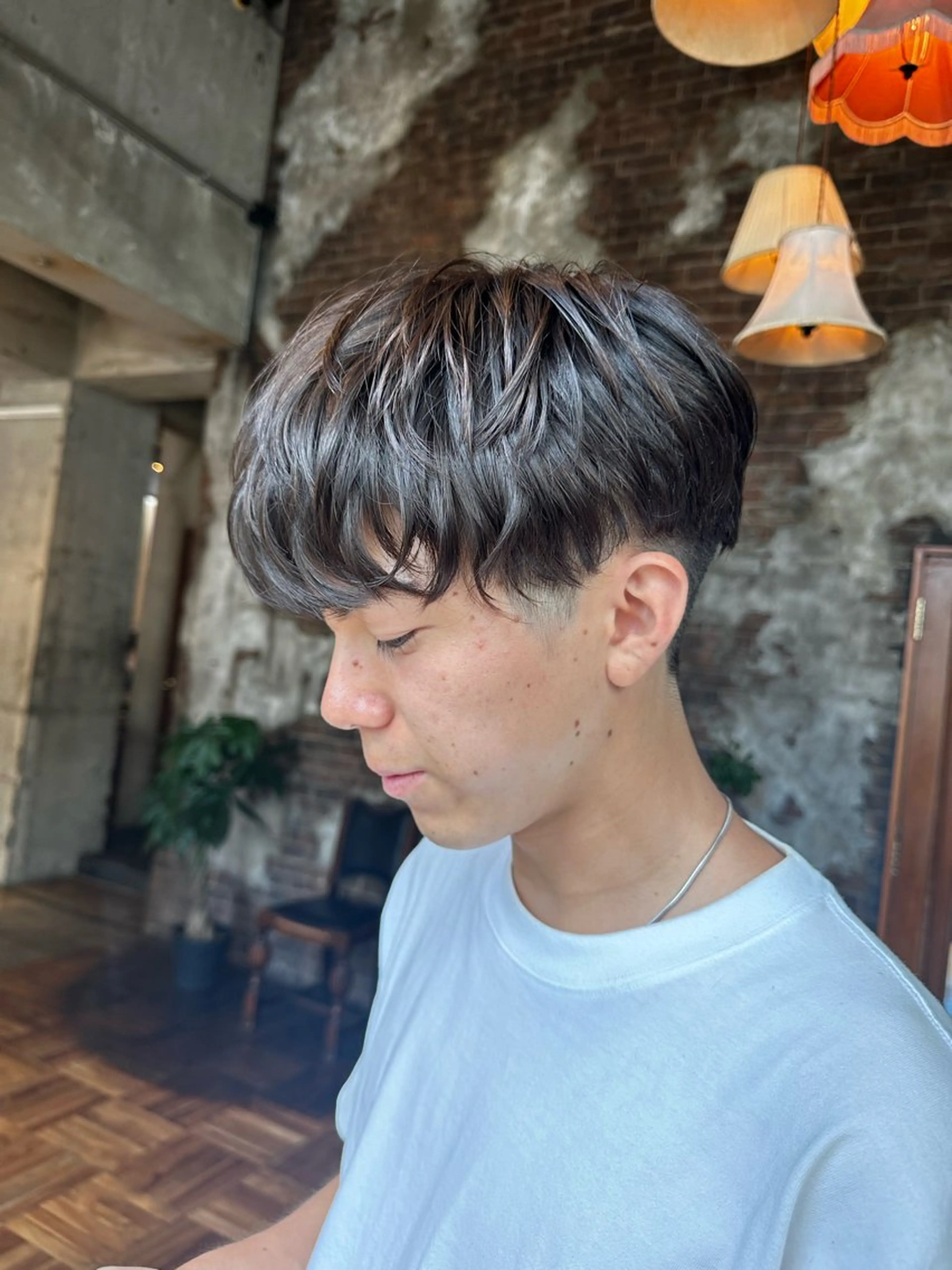 パーマ メンズ カット パーマ 韓国レイヤー✨ yasuko銀座のヘアスタイル