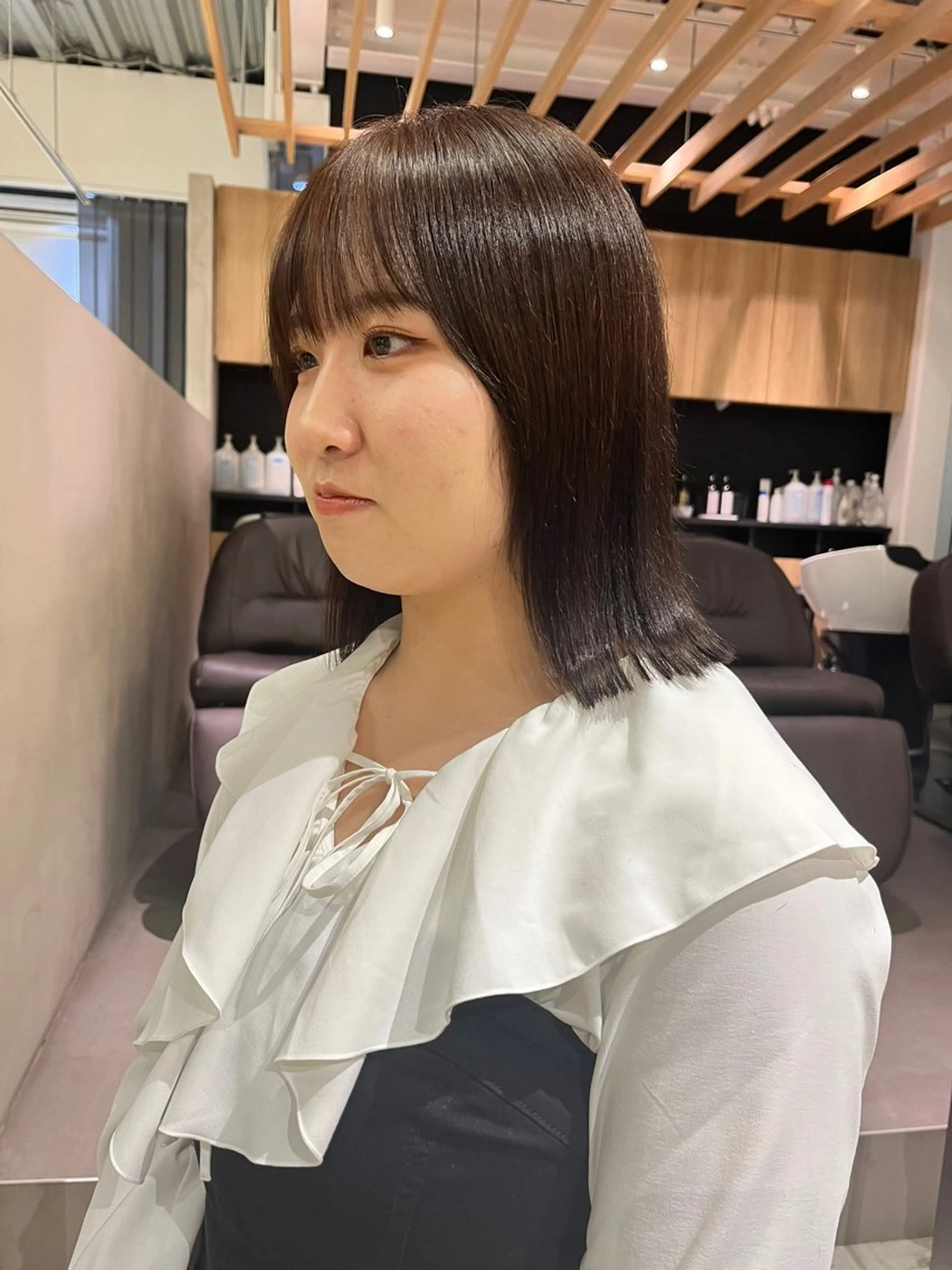 ミディアム カラー カット 森山 葵 ショート×メンズのヘアスタイル