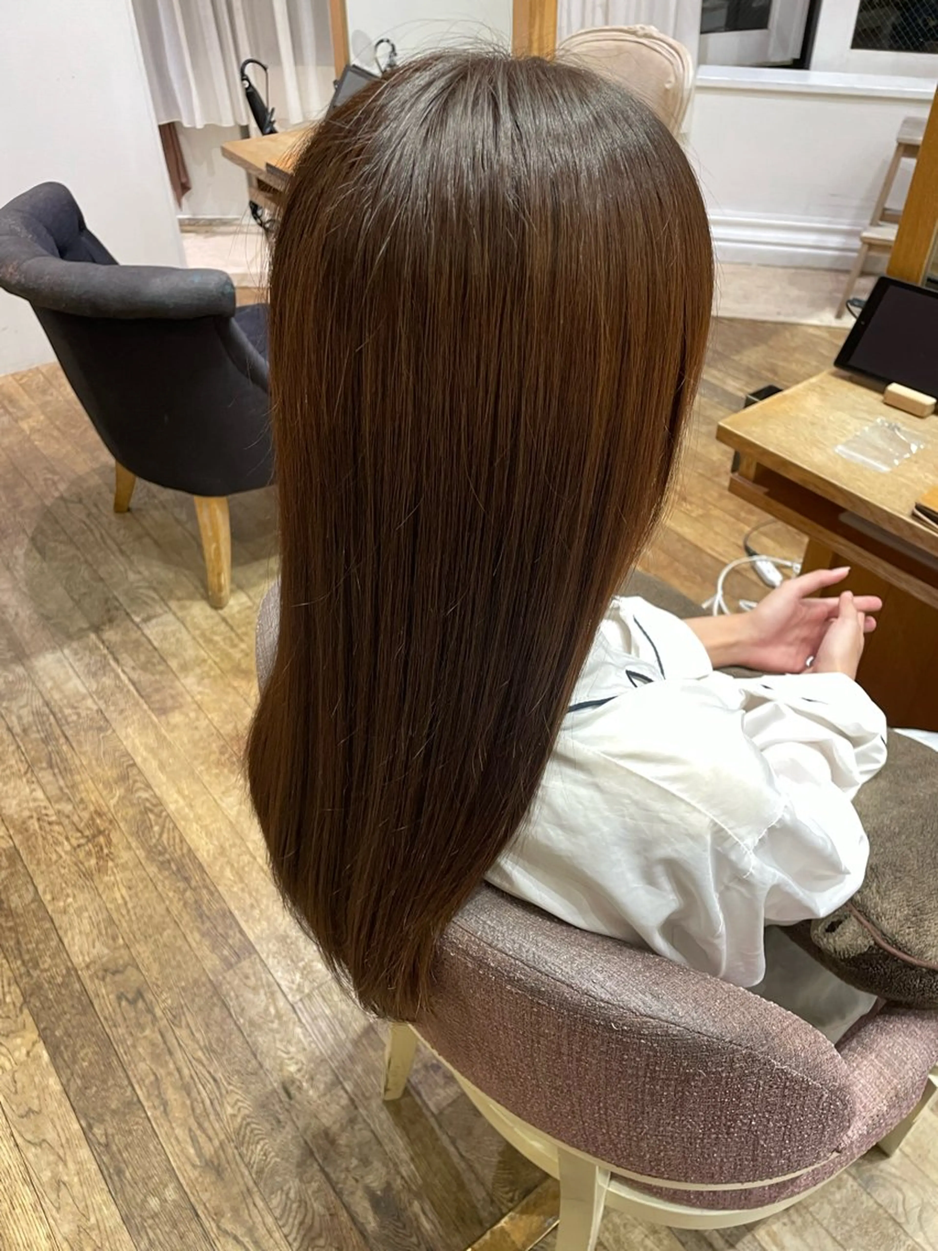 カラー 透明感カラー カラーモデル募集✨ 嶋 彩芽のヘアスタイル