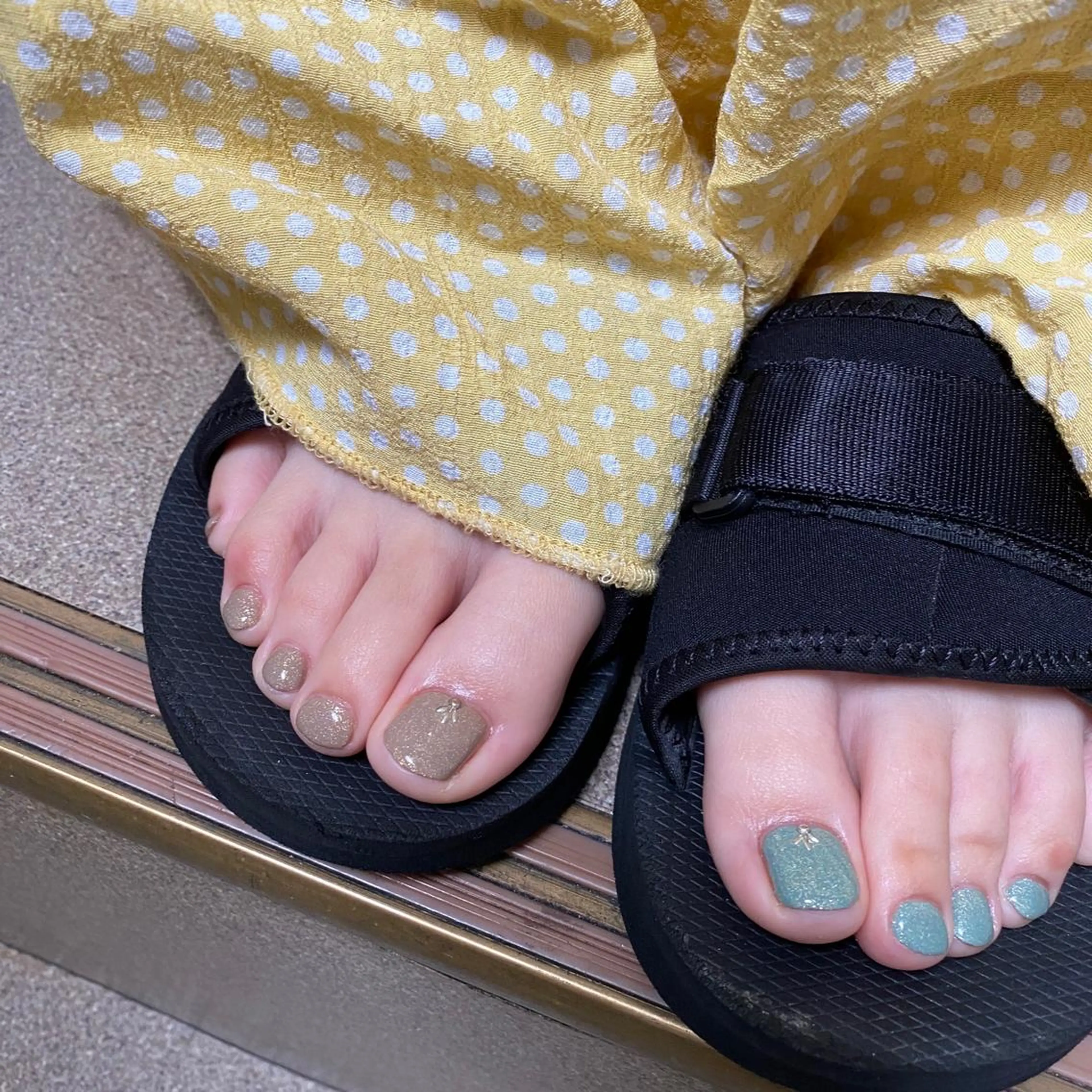 ネイル フットネイル ワンカラーネイル 巻き爪補正 Umber　Miyaのネイルデザイン