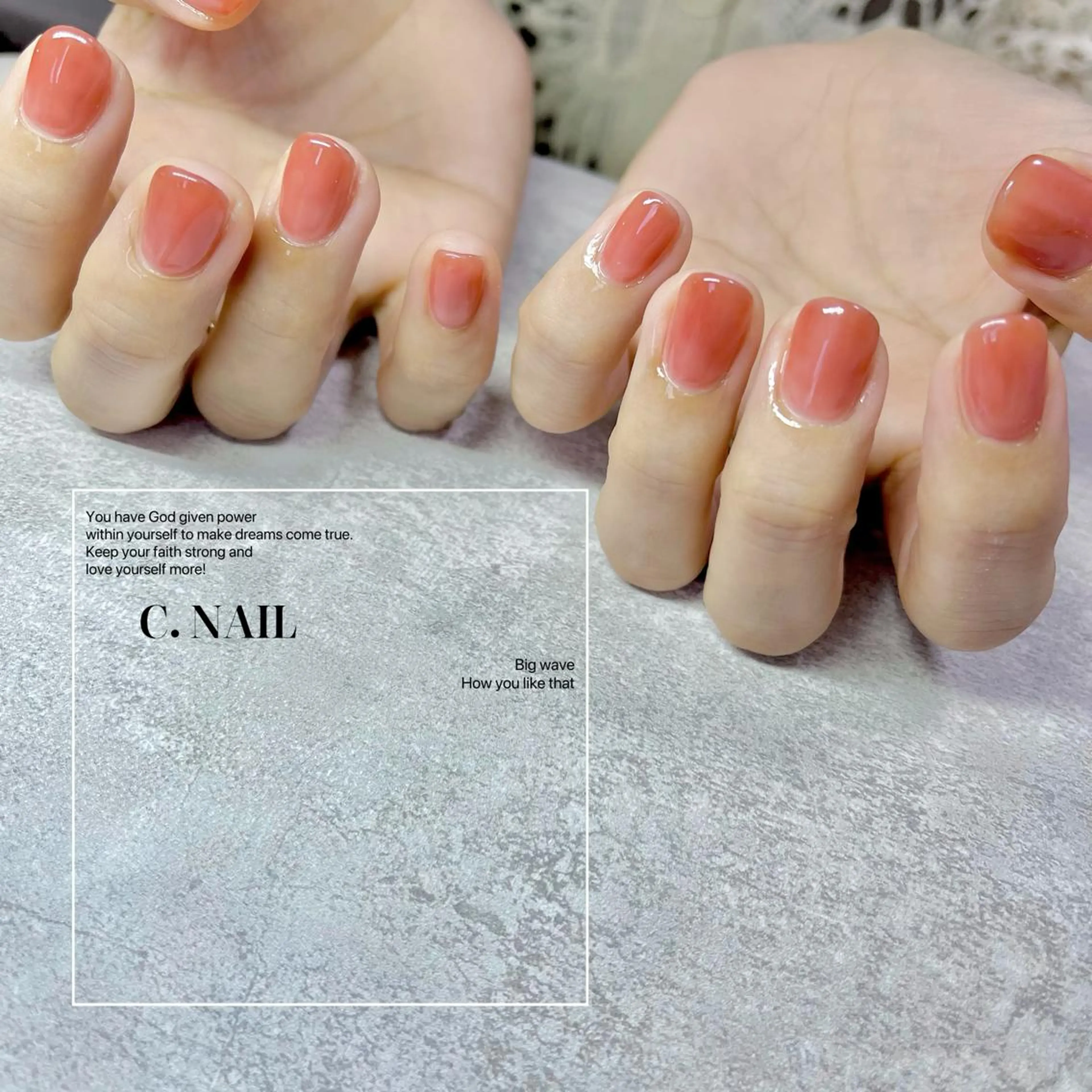 ネイル フットネイル グラデーション グリーン ハート 水色 C.Nail &Eye筑紫駅のネイルデザイン