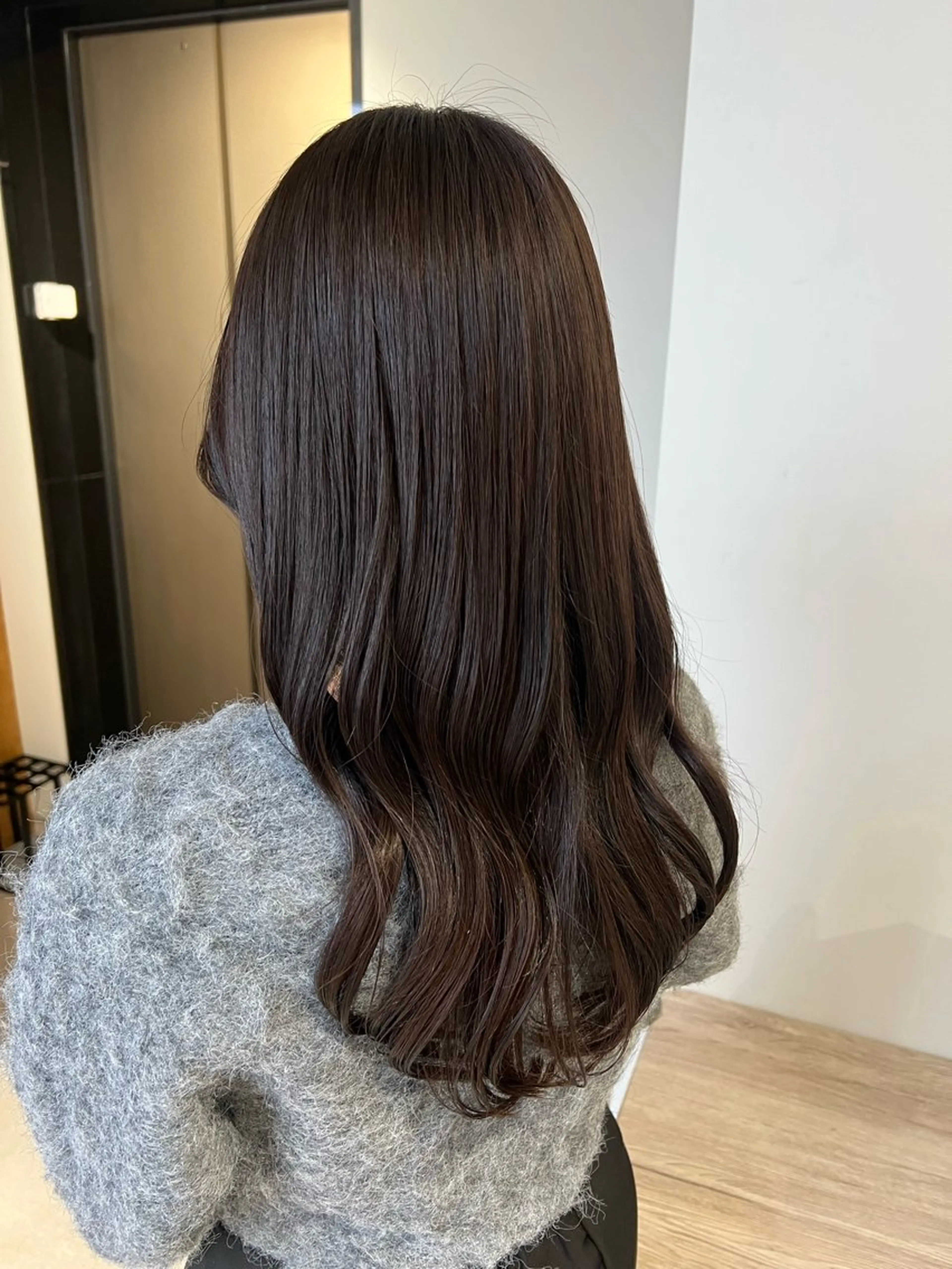 セミロング カラー ブラウンカラー チョコレートブラウン カット ヘアカラー トリートメント 梅田/顔周りカット /ボブ/RINKAのヘアスタイル