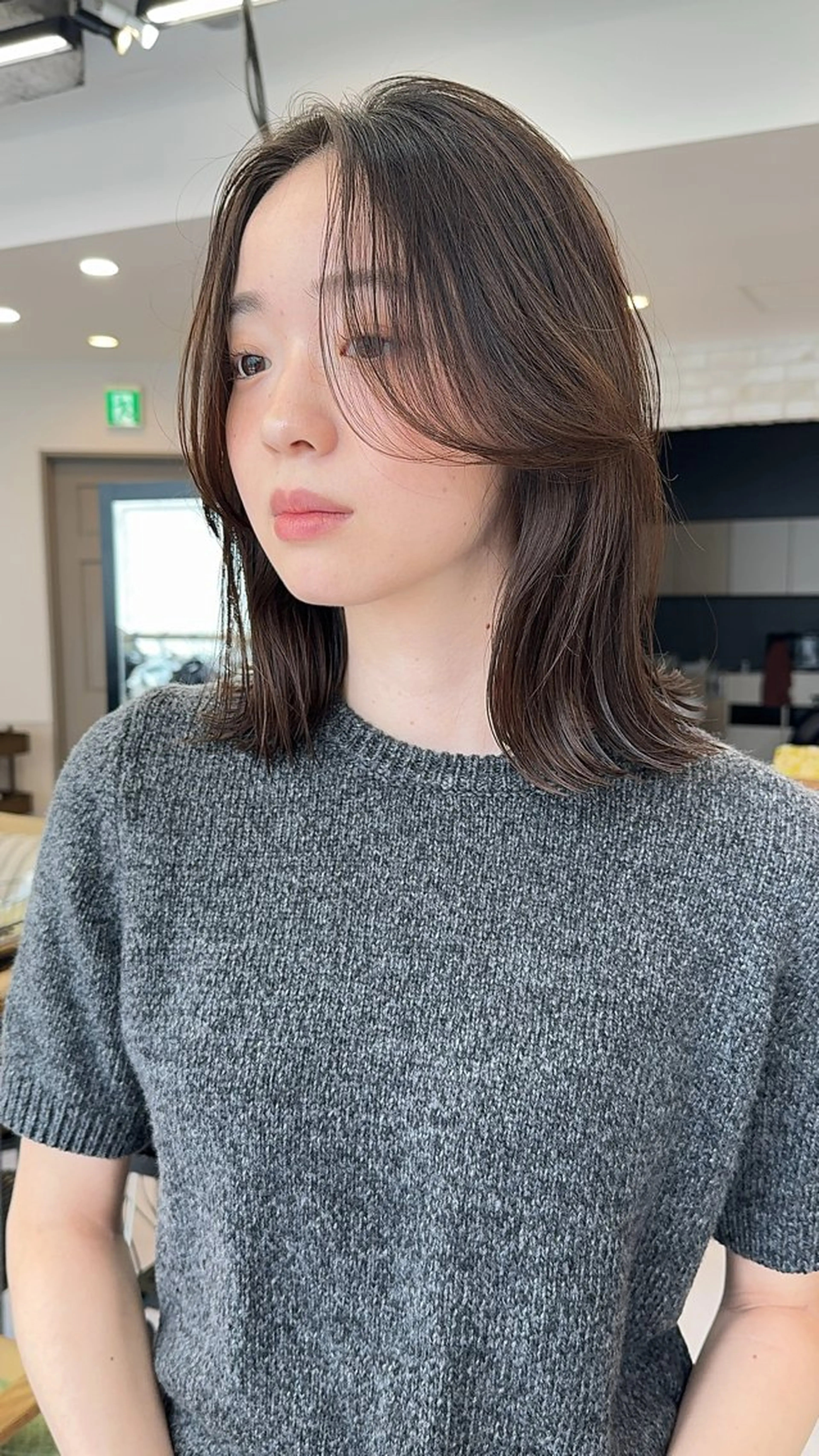 ミディアム 期間限定 カット　りょうのヘアスタイル