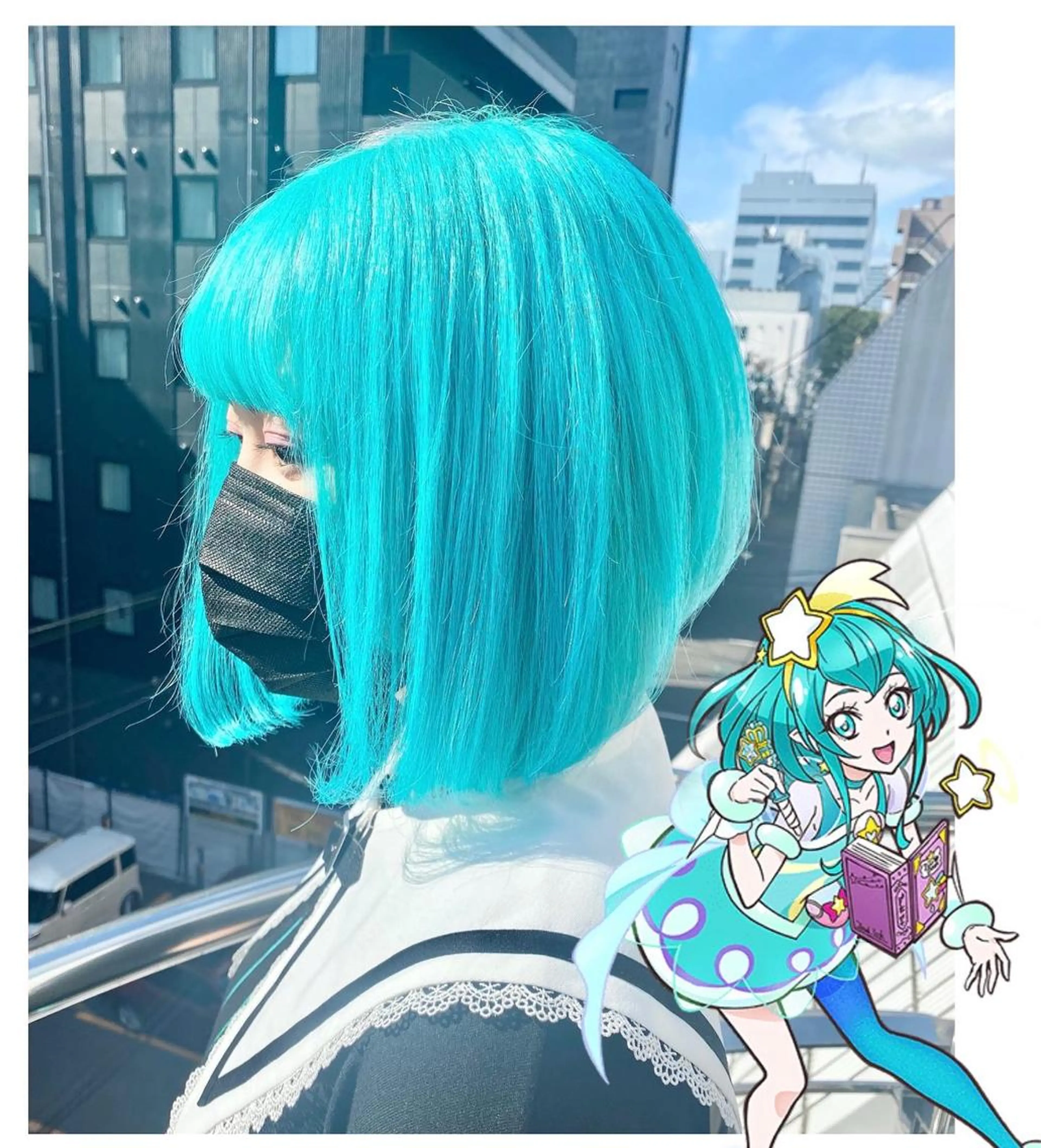 ショート カラー ブリーチ GARU-ガル-所属・TSUNO🦖 派手髪/オタク美容師のヘアスタイル