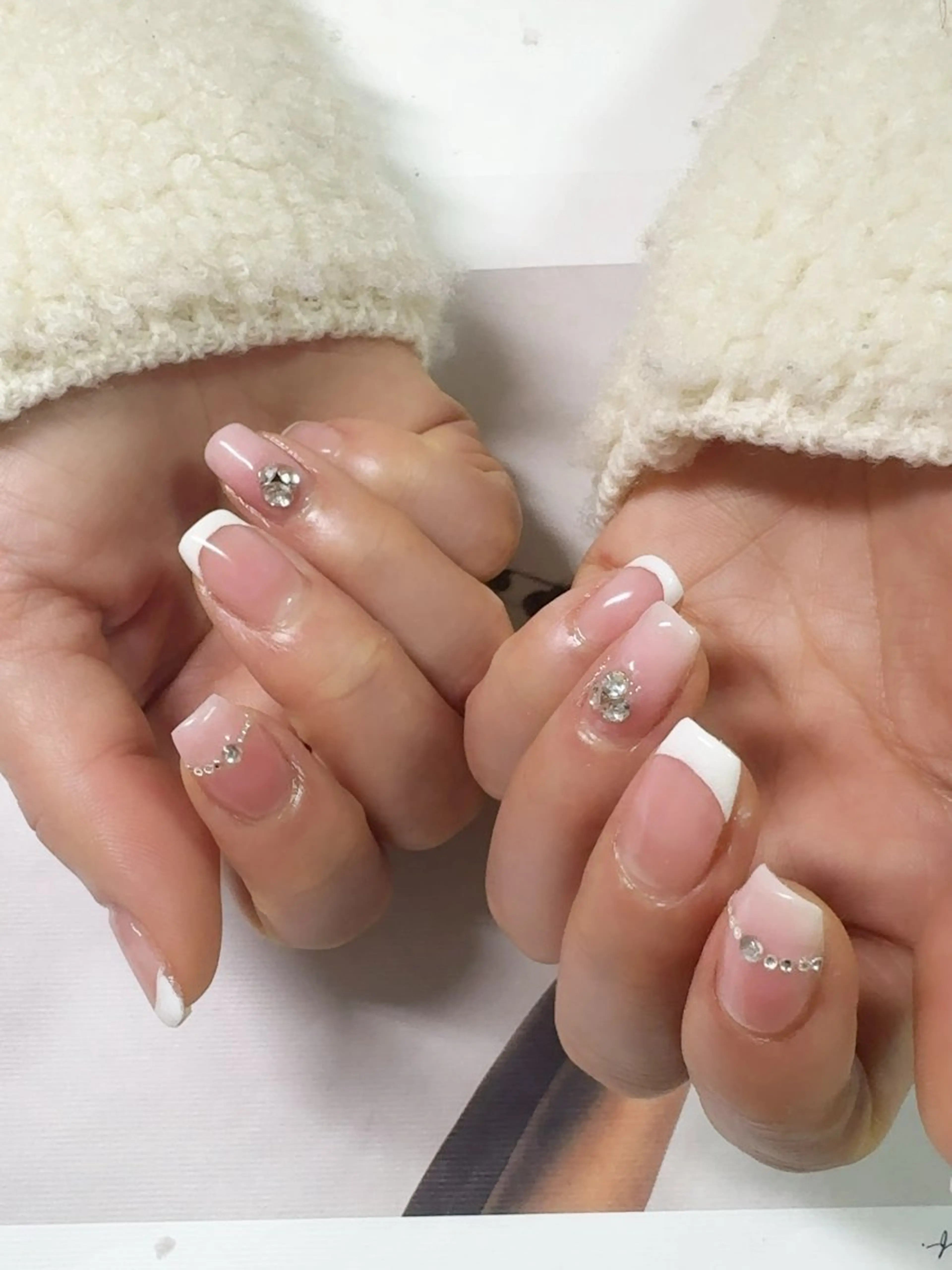 ネイル フレンチネイル グラデーション Rarity nail salon所属・Rarity Nail💗ちなつのネイルデザイン