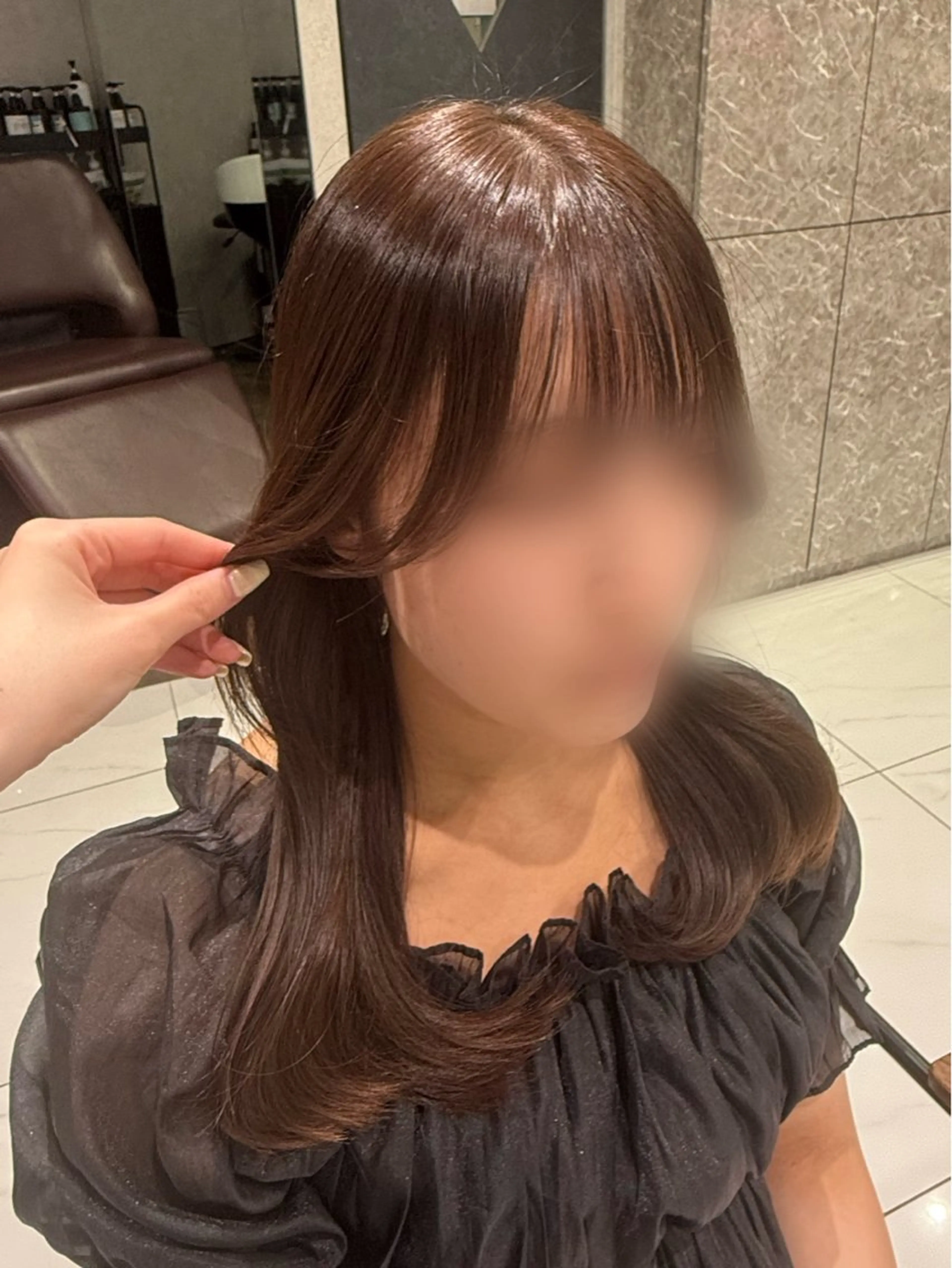 ミディアム ヘアカラー 髪質改善カラー🤎/ 透明感🫧/みさきのヘアスタイル