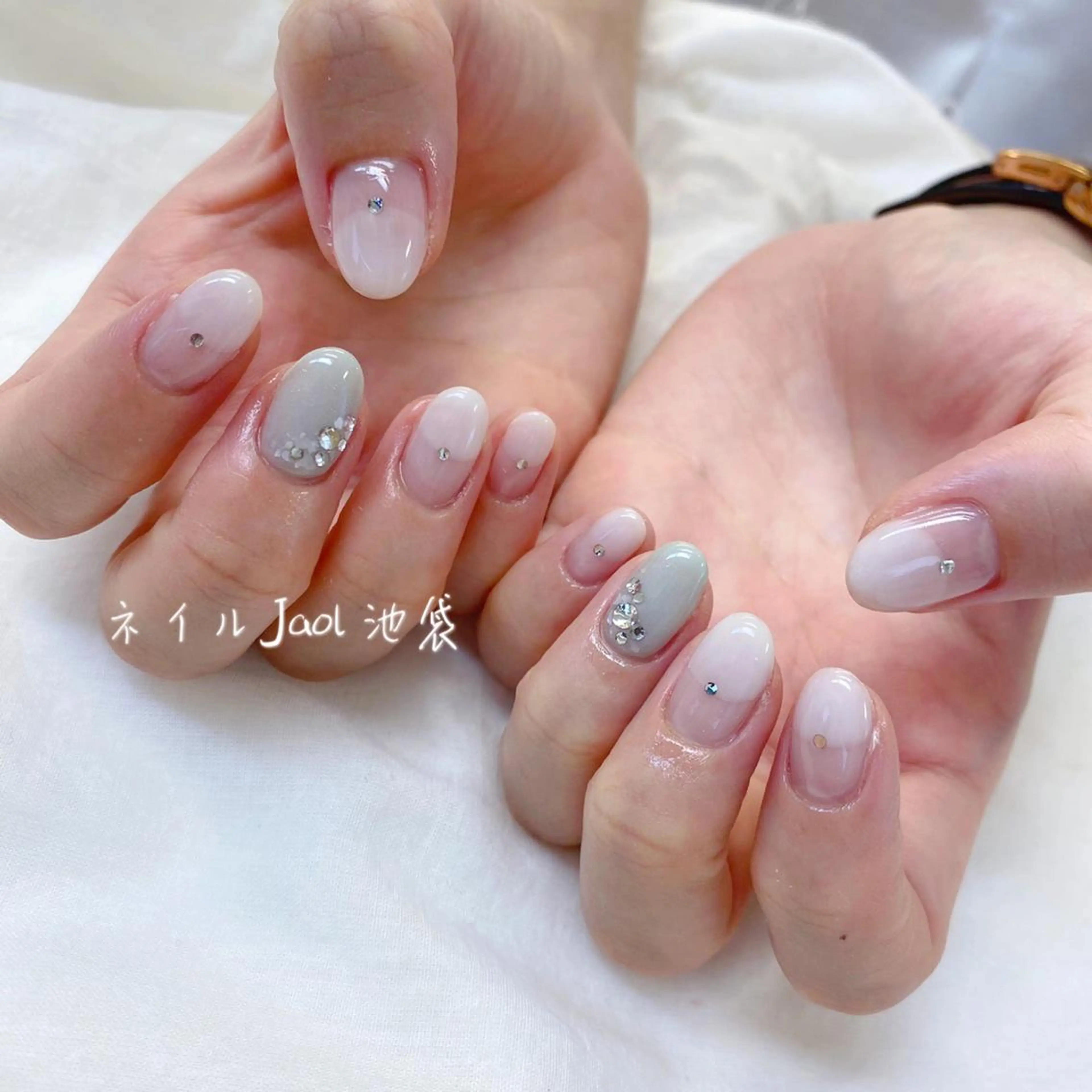 ミディアム ハンドネイル nail jaol池袋店所属・ネイルJaol 池袋のネイルデザイン