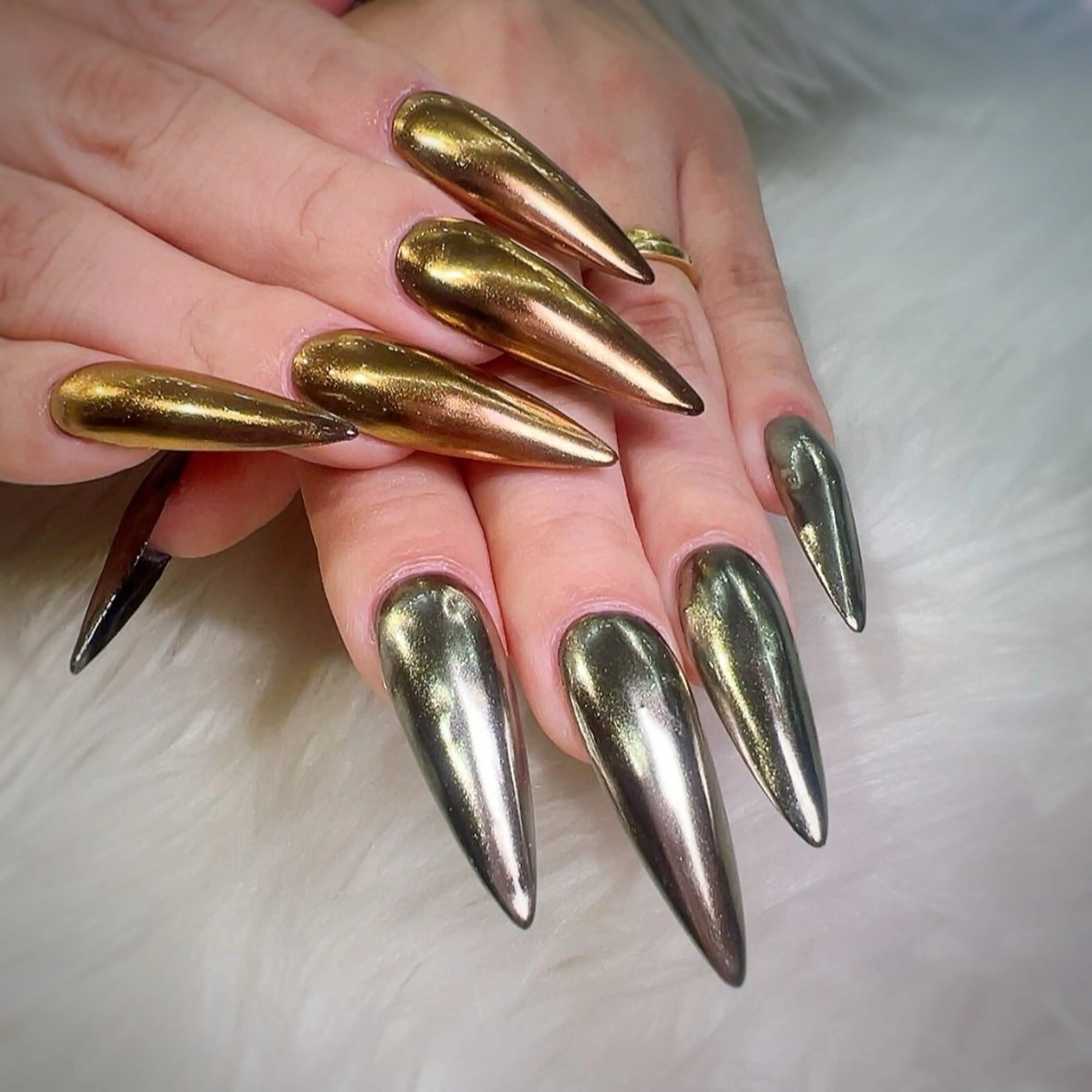 【HAND】ジェルチップでの10本長さ出し　ワンカラーorラメグラデーション（10色）★オフ無❌の写真