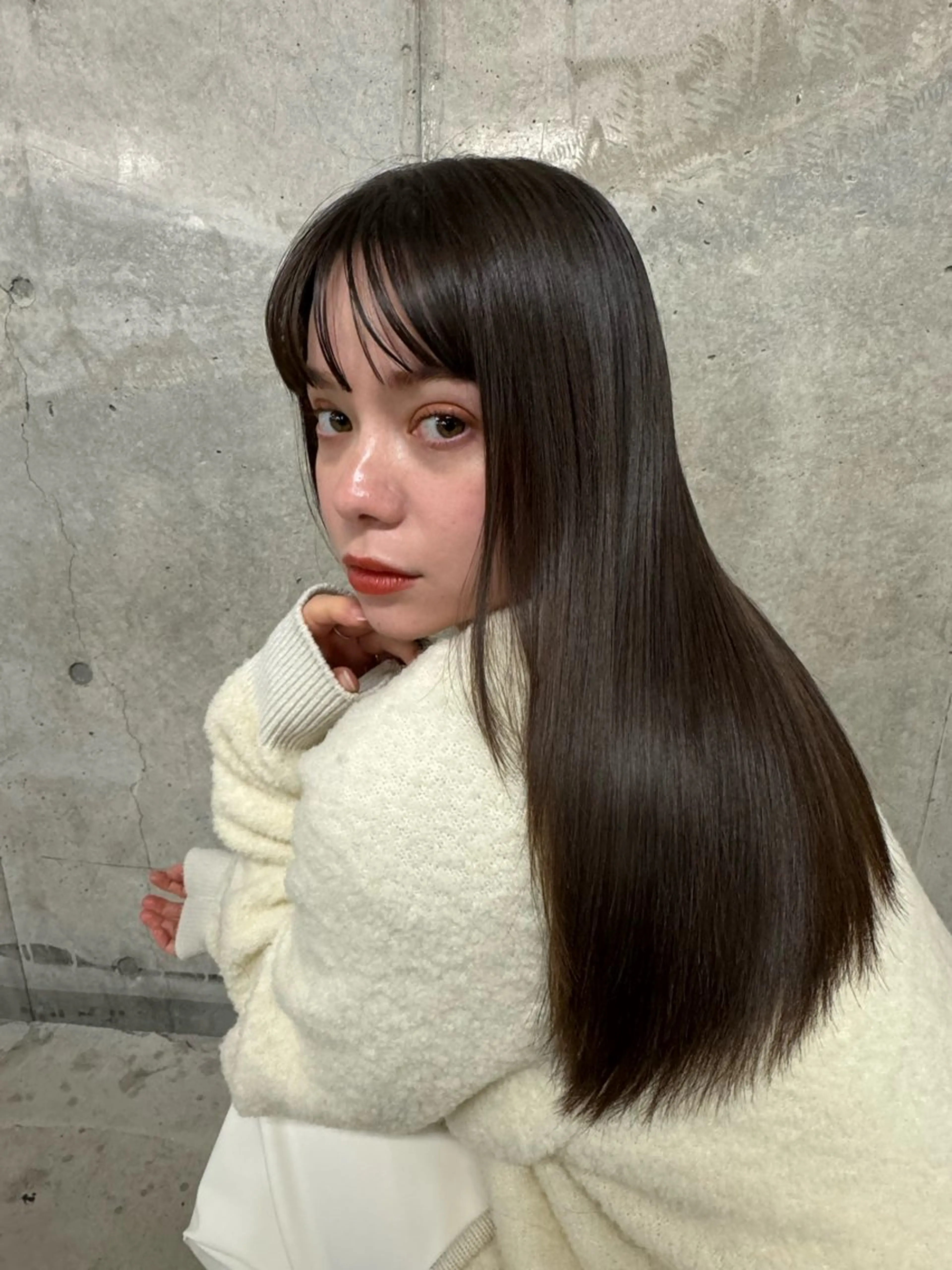 ロング ヘアカラー トリートメント ICON所属・艶美髪マスター 店長✂︎YUKKEのヘアスタイル