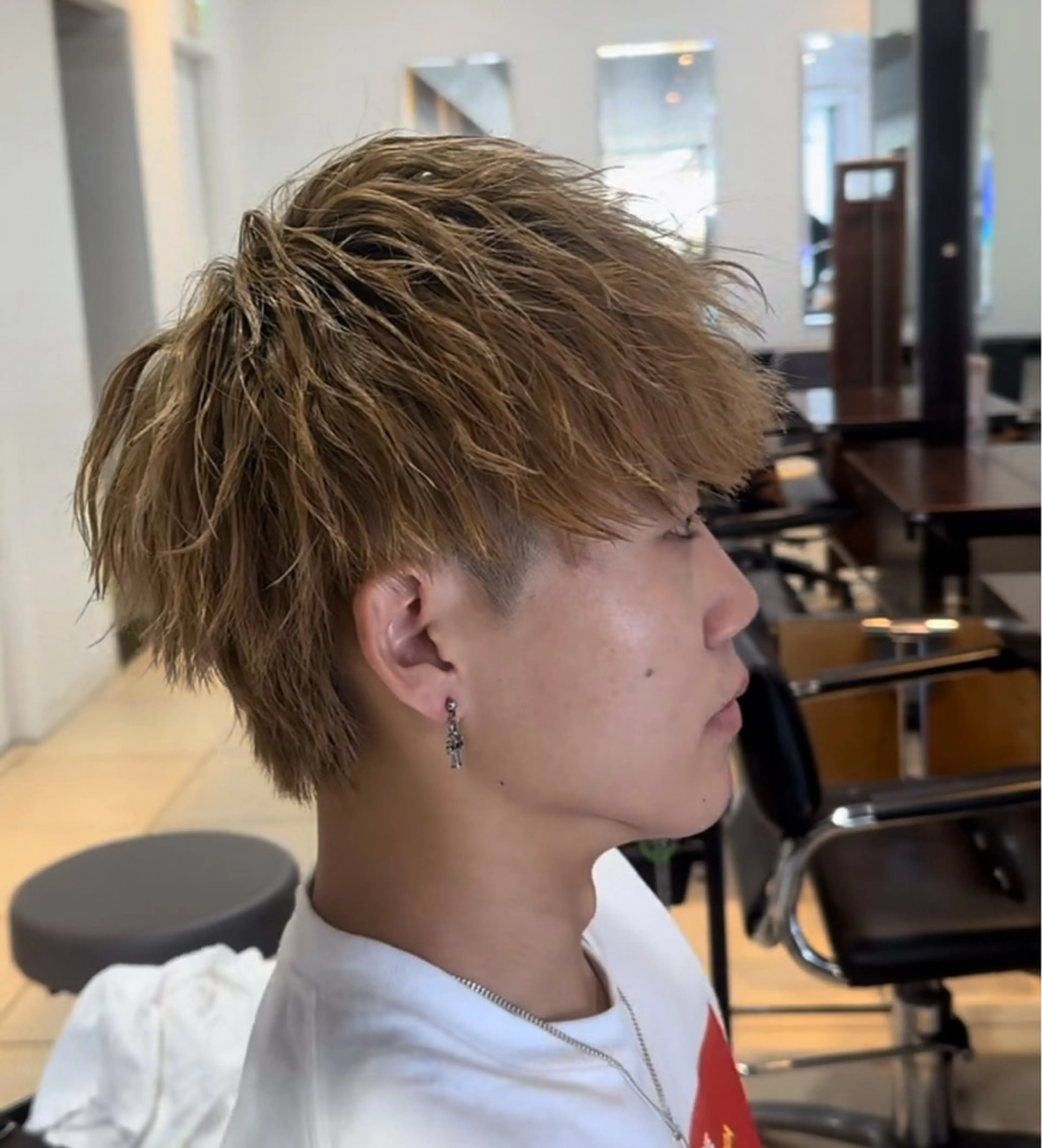 メンズカット＋ニュアンスパーマ ¥7,700　💎人気No.2💎　韓国風ニュアンスパーマで自然な垢抜け感の写真