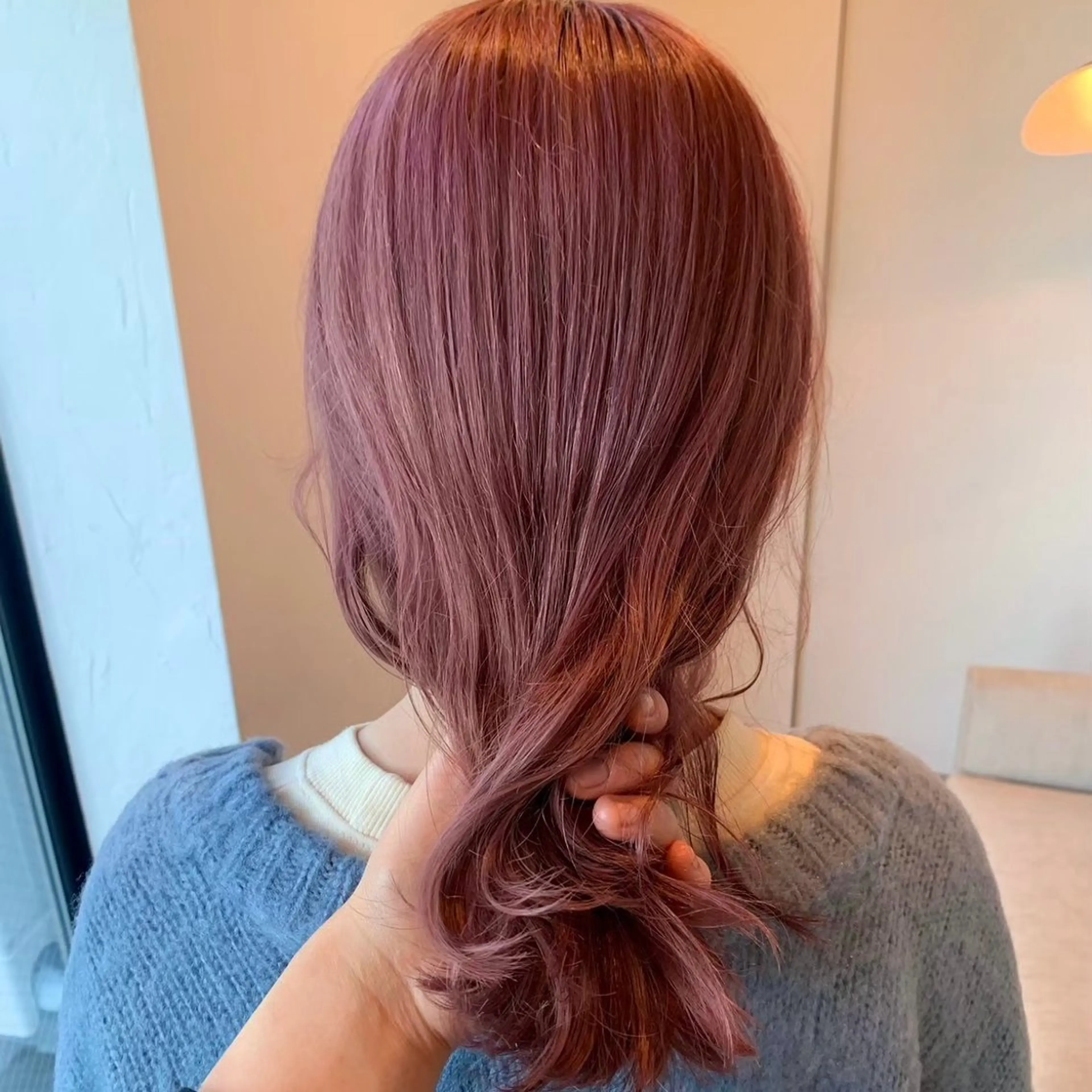 セミロング ヘアカラー トリートメント ベージュカラー/新潟 オリーブ/落合優吾のヘアスタイル