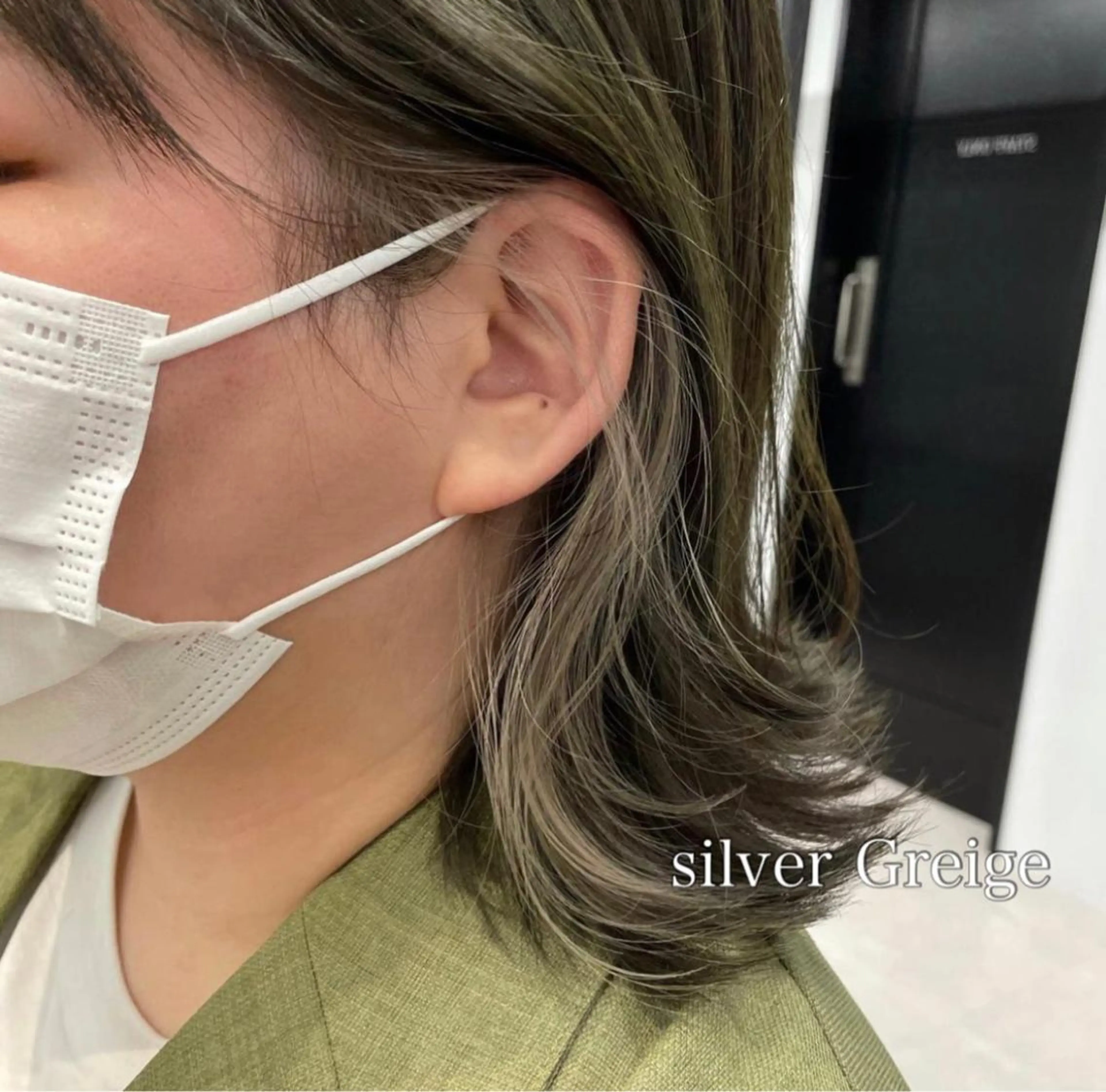 ショート カラー ヘアカラー トリートメント ハイトーンイヤリング カラー清水隆央のヘアスタイル