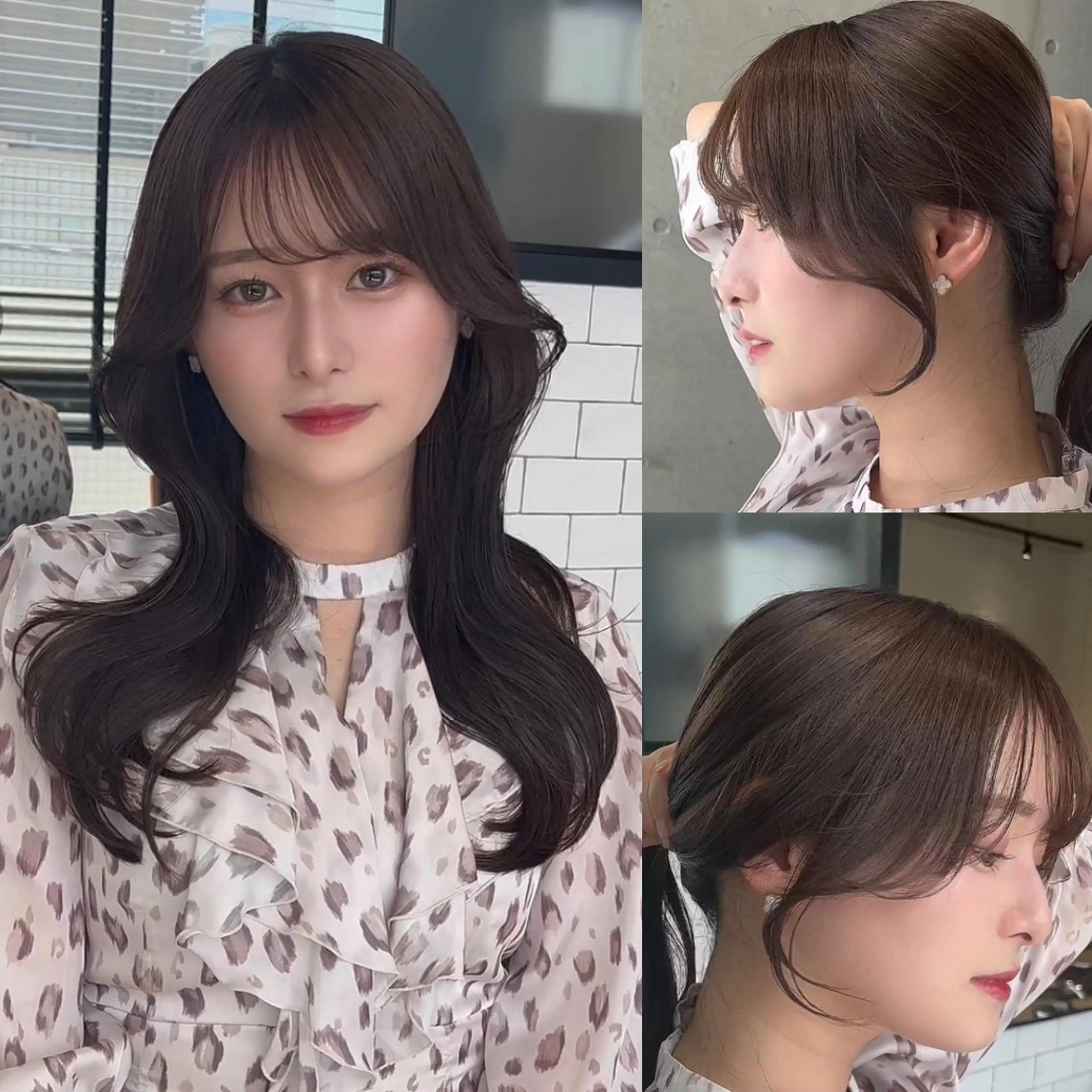 ミディアム カラー カット ヘアカラー トリートメント 🌫️大人韓国ヘア 🌫️naoyaのヘアスタイル