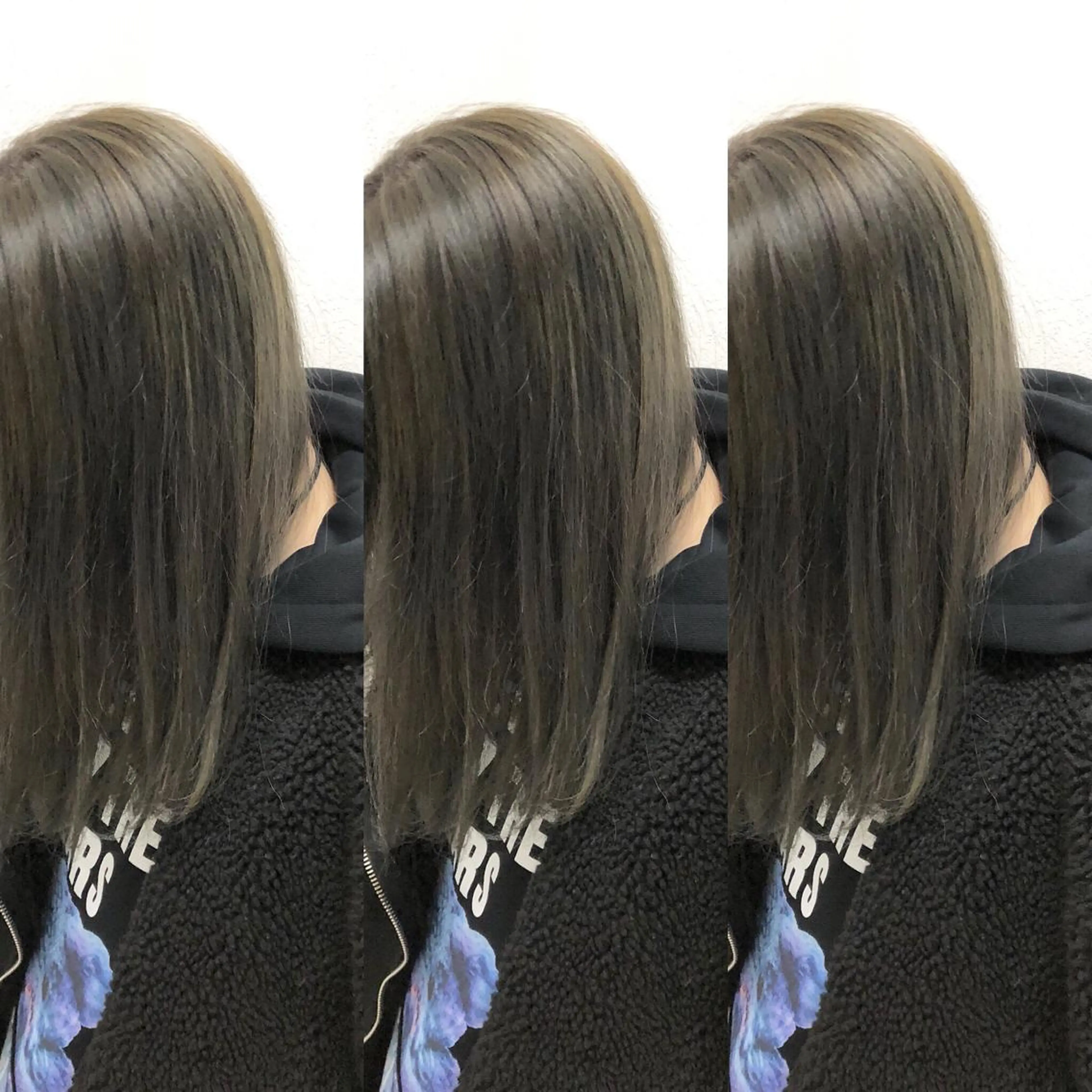 ミディアム カラー シルバー JIL BLAN 京都のヘアスタイル