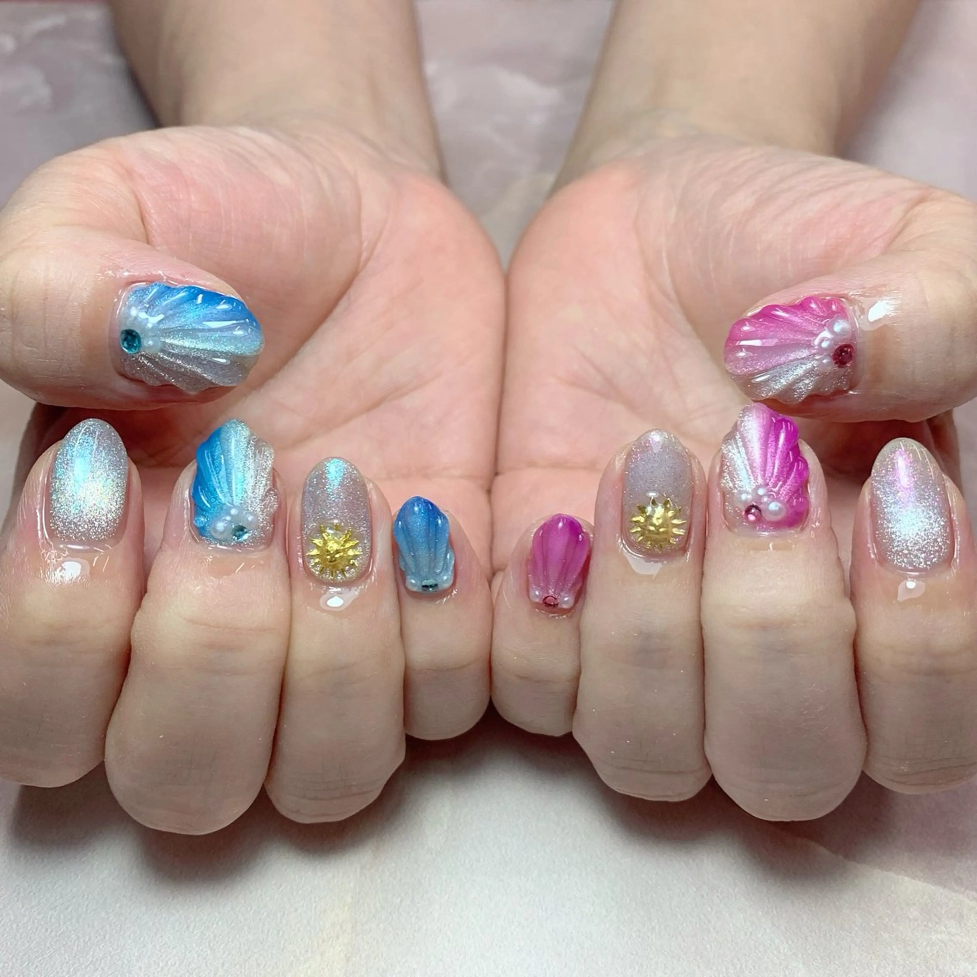 ネイル ハンドネイル Rose Glass 高蔵寺店のネイルデザイン