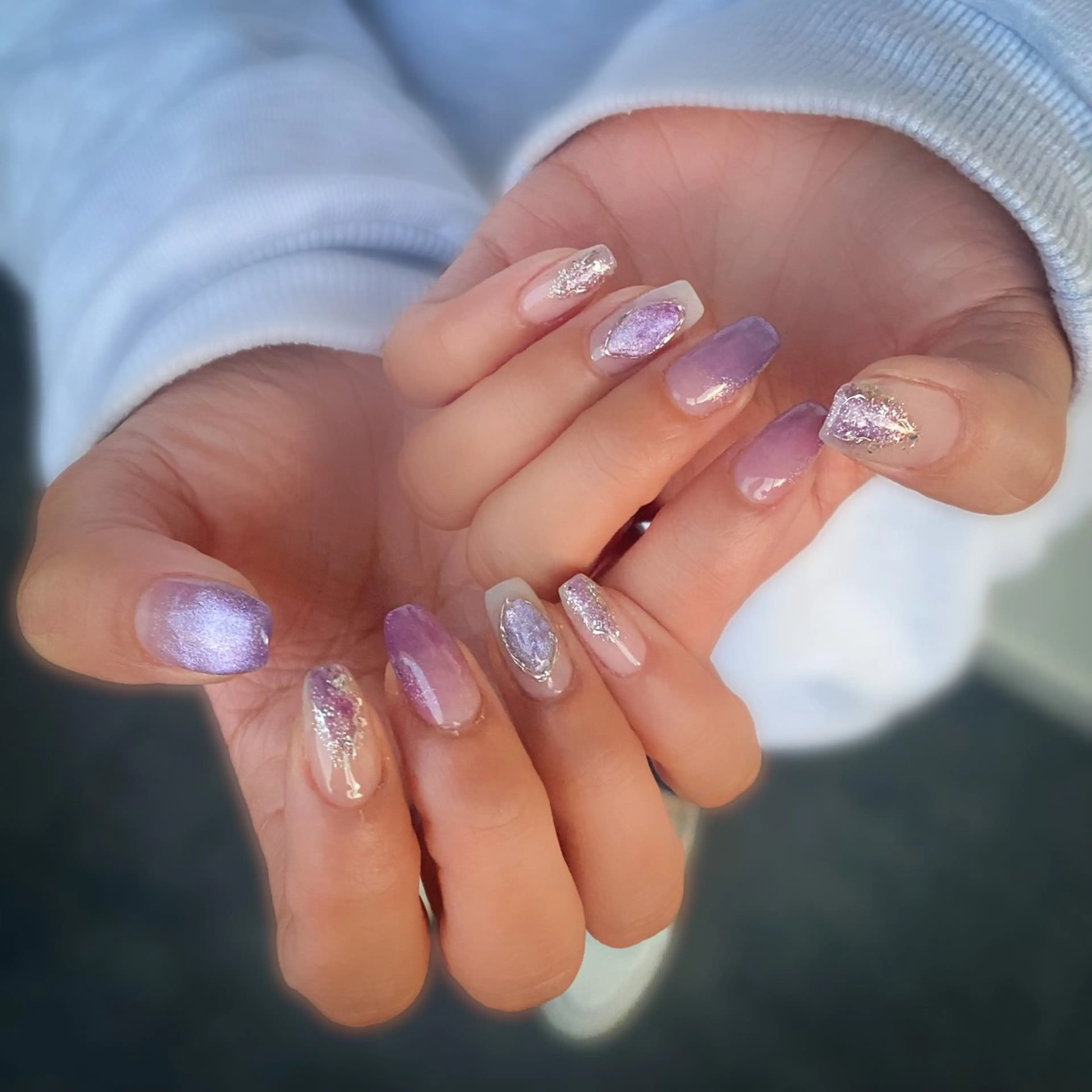 ネイル フットネイル シンプルネイル ハンドネイル &.nail/ ニュアンス/持込み可のネイルデザイン