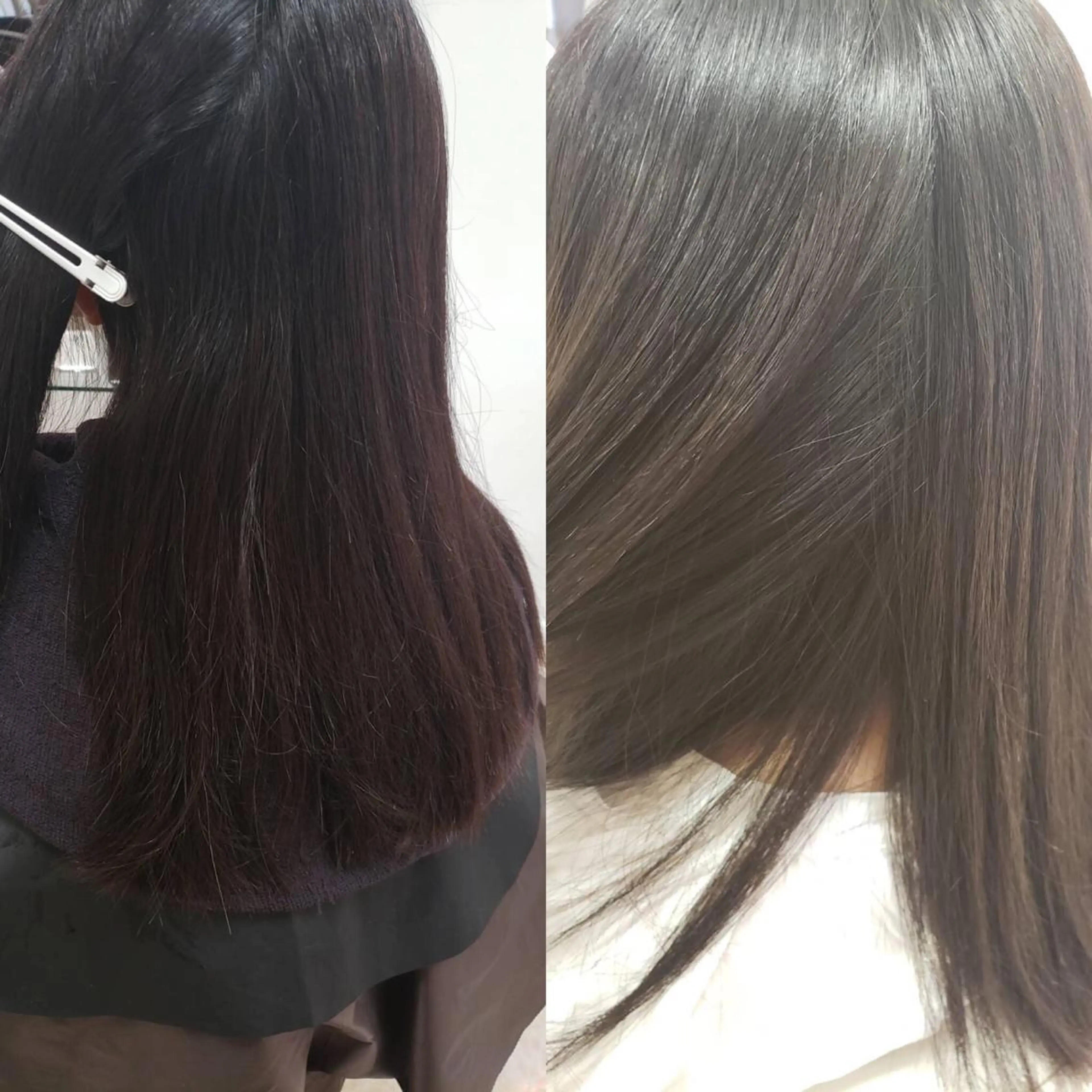 セミロング パーマ 縮毛矯正 菊地 聖のヘアスタイル