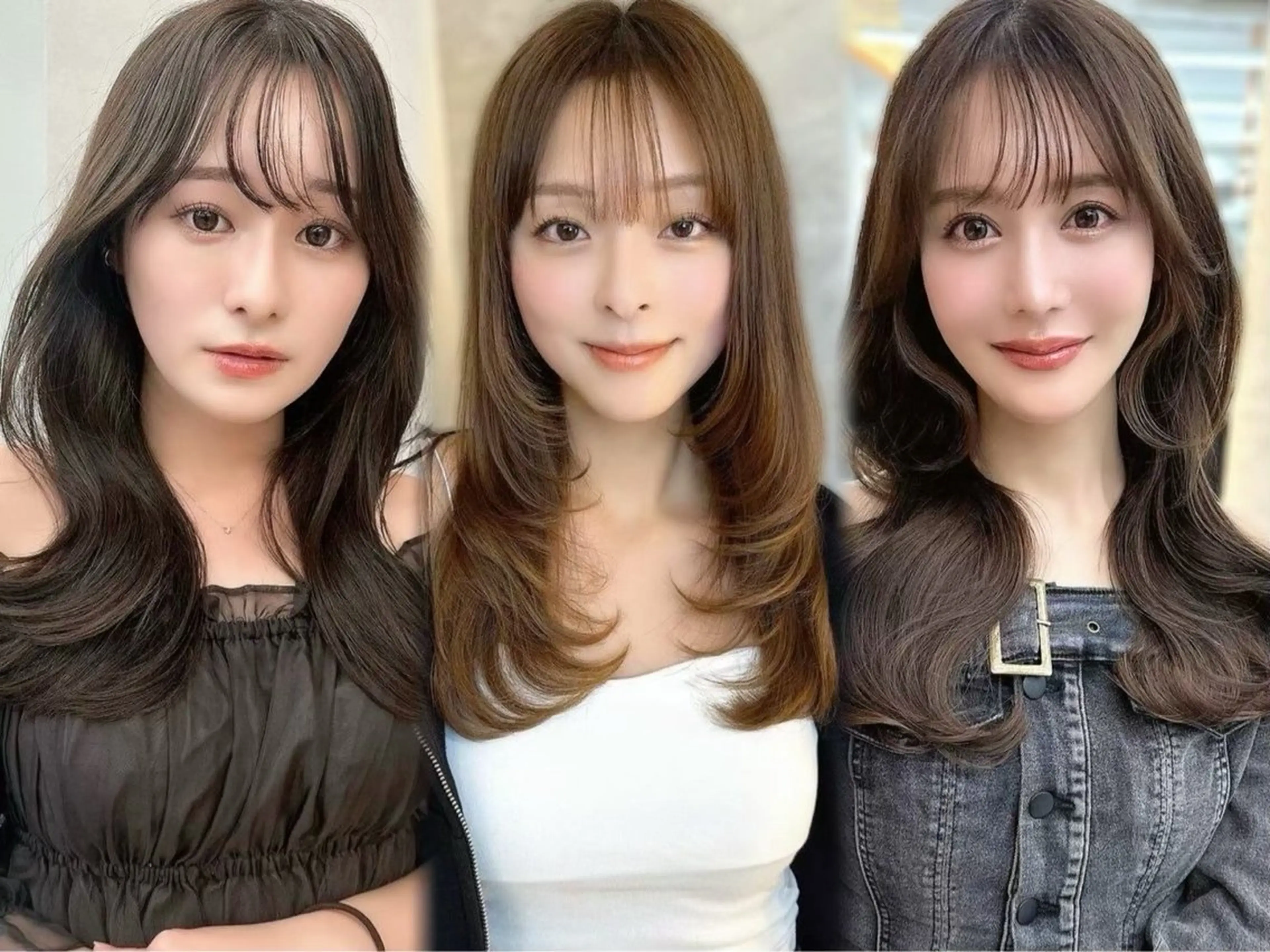 ミディアム カラー カット ヘアカラー トリートメント 🫒オリーブカラー/ みづき/パーマ🤍のヘアスタイル