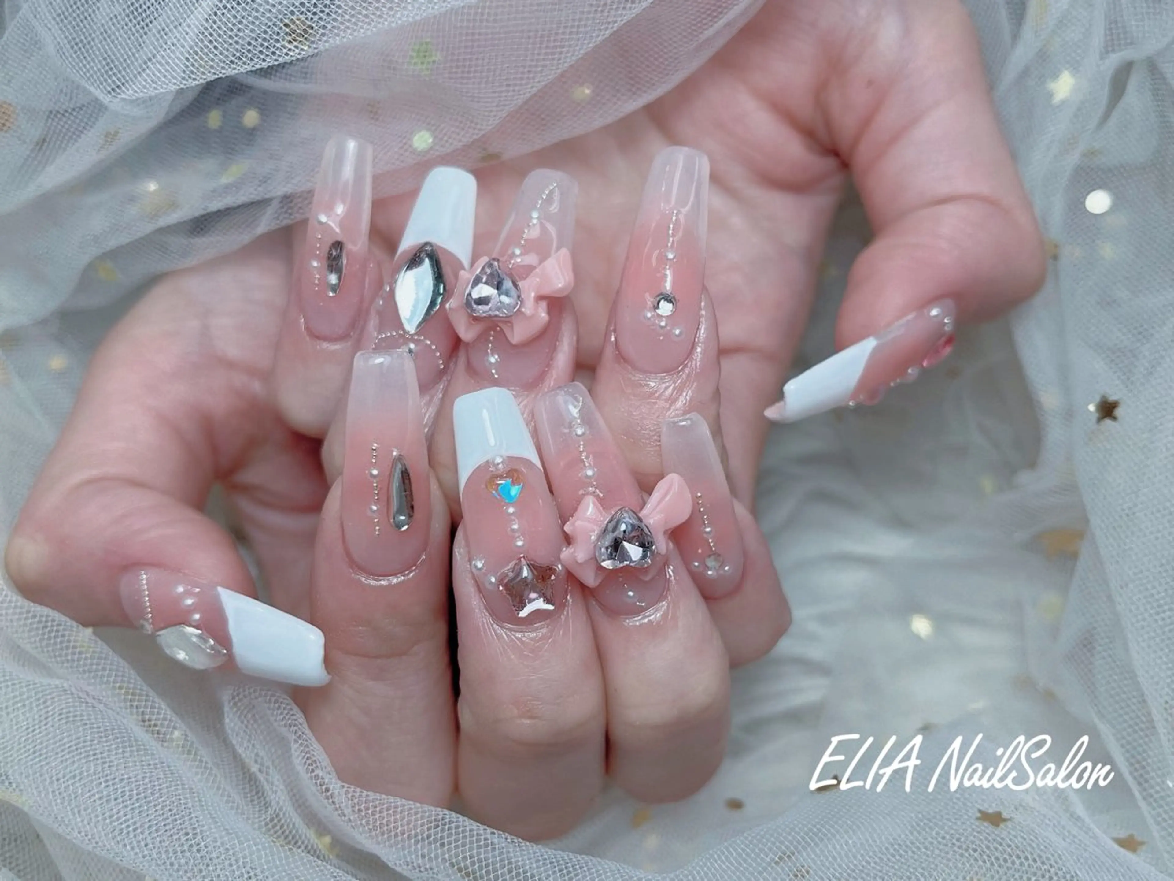 ミディアム ハンドネイル ハンドケア ELIA【エリア】 nailsalonのネイルデザイン