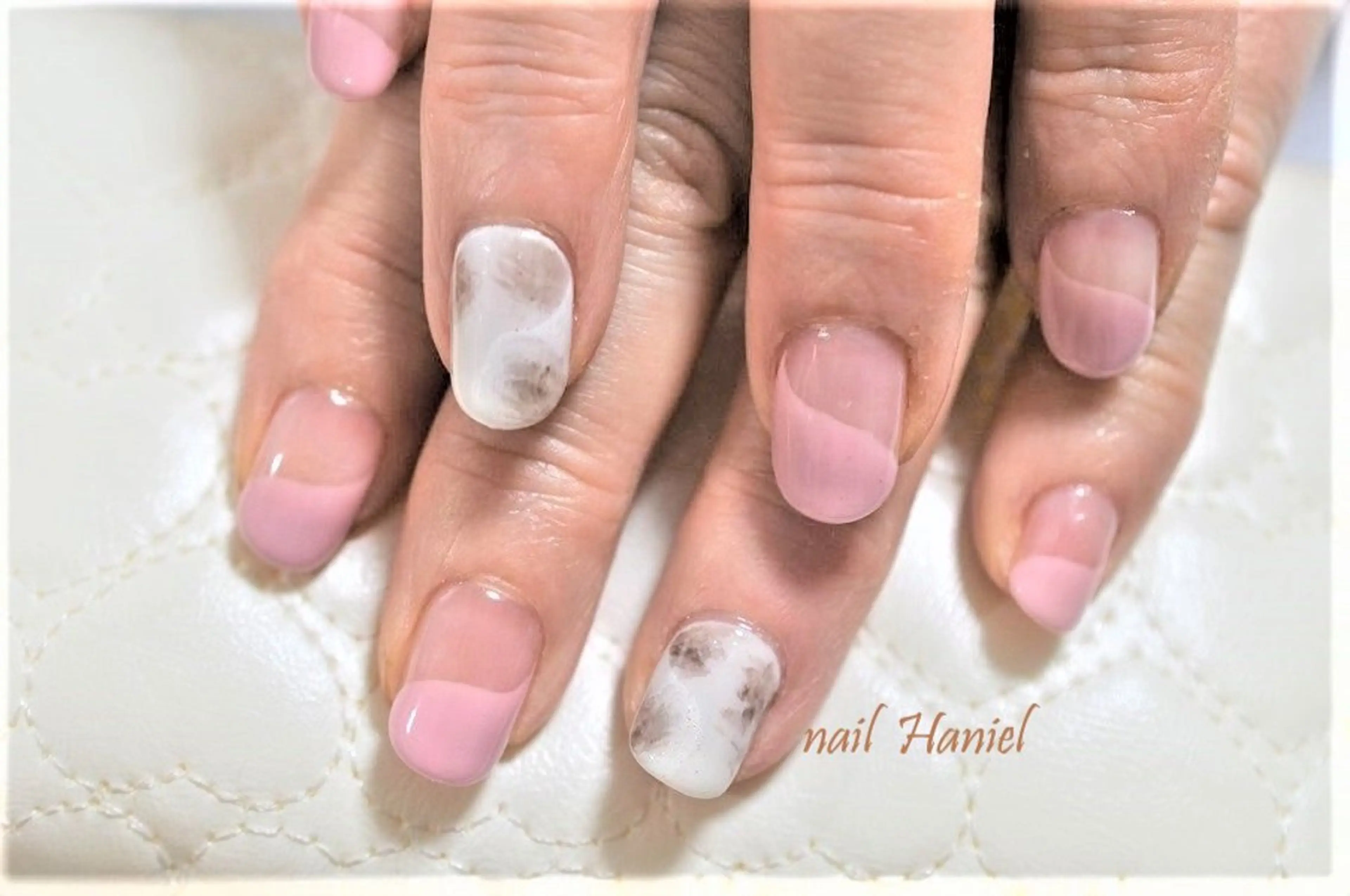 ネイル ジェルネイル オフィスネイル パラジェル nail Haniel所属・半蔵門サロンハニエル 魅神 ちよのネイルデザイン