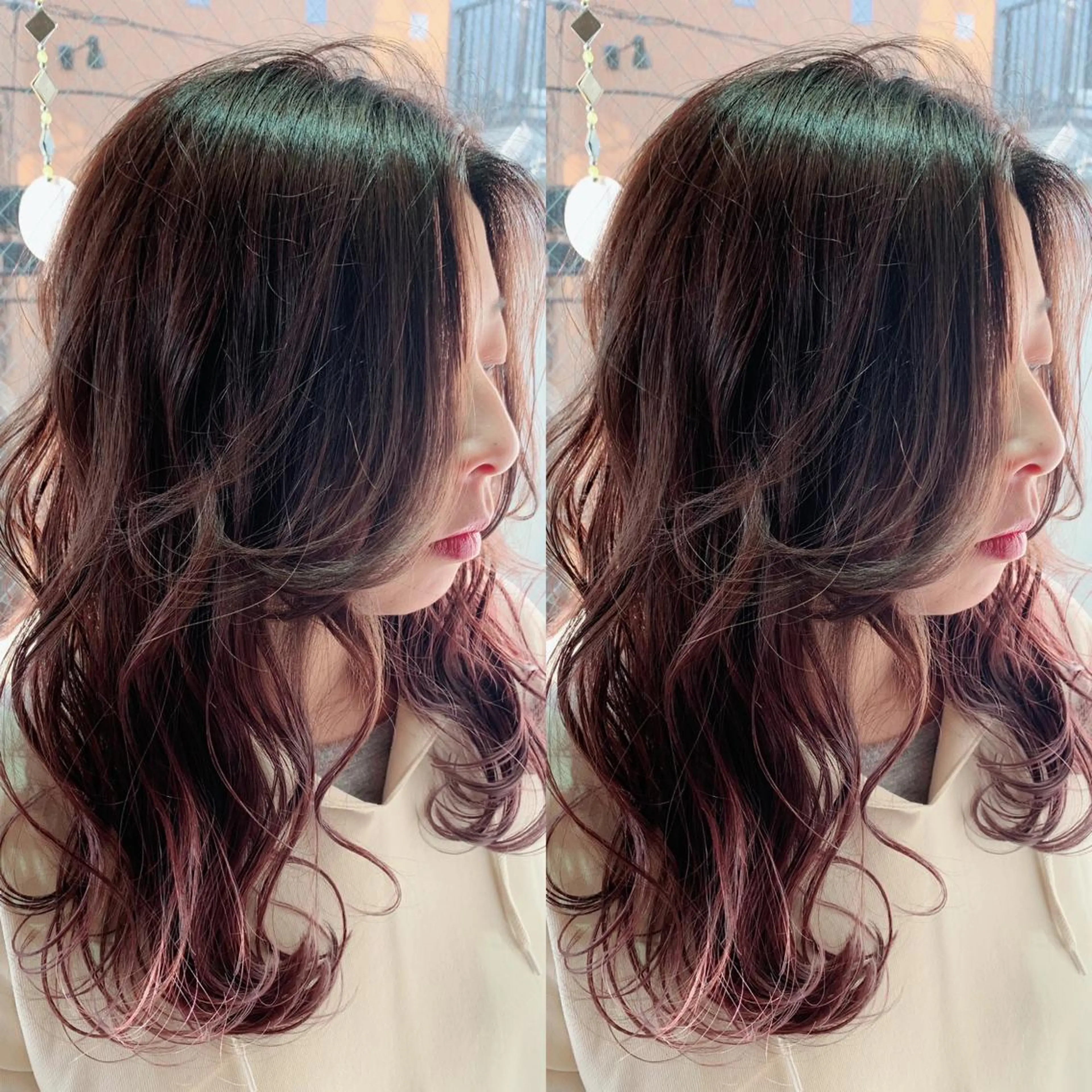 ロング カラー ヘアアレンジ グラデーションカラー 38【サーティーエイト】所属・REINA 【デザイナー】のヘアスタイル