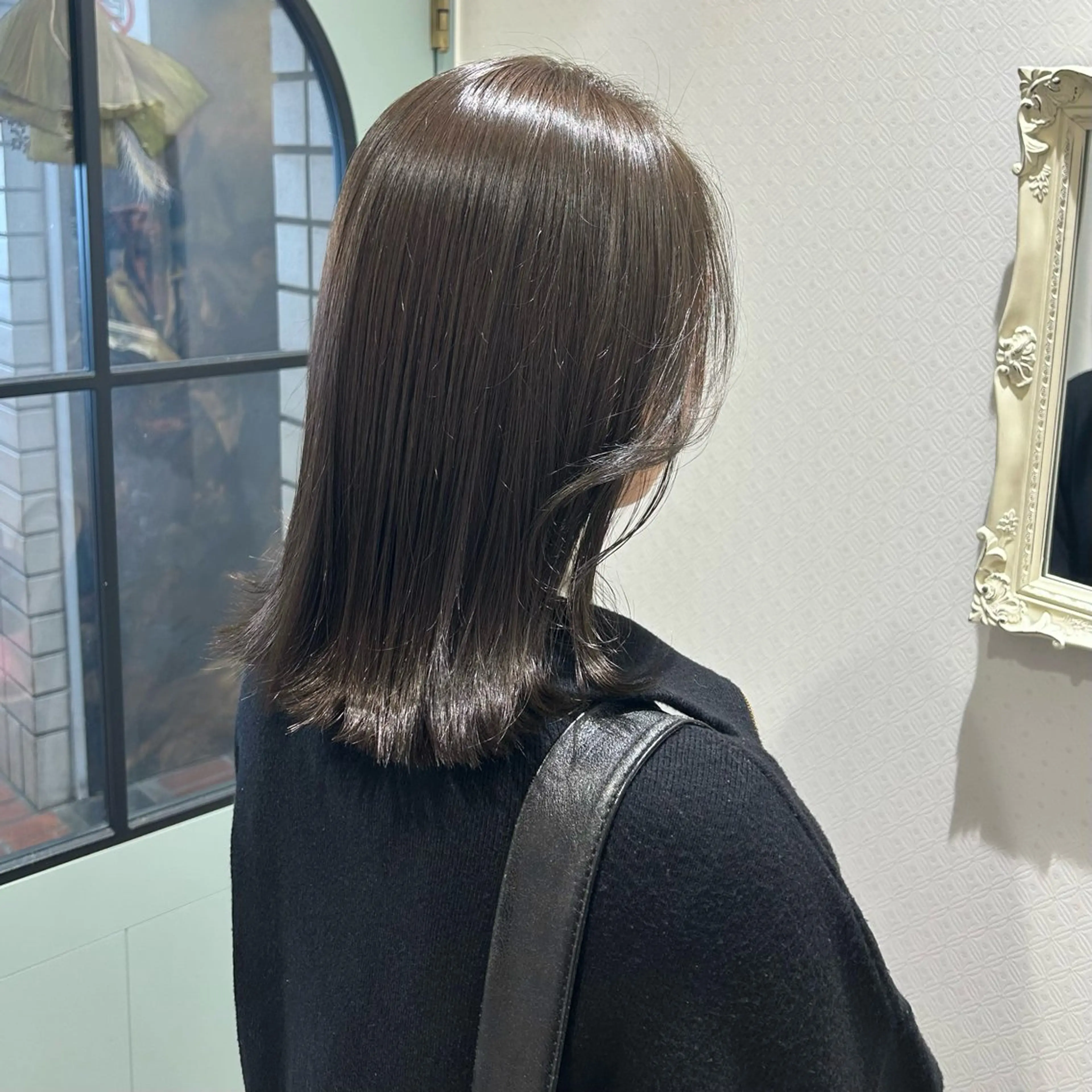ミディアム カラー オリーブカラー ヘアカラー トリートメント 🍓女性専用サロン/ こころ🍓のヘアスタイル