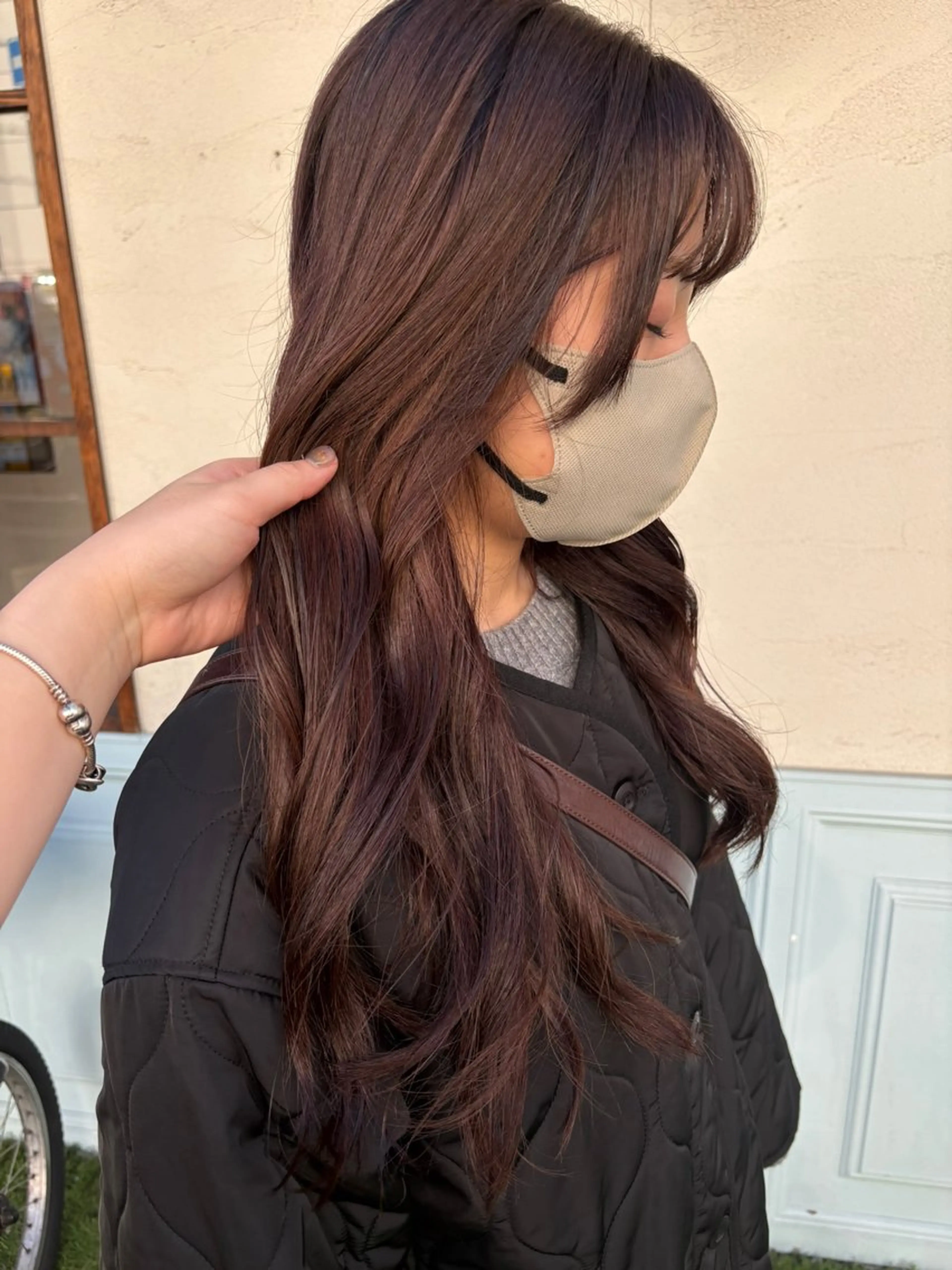 ロング カラー ヘアカラー chacha blanc元山のヘアスタイル