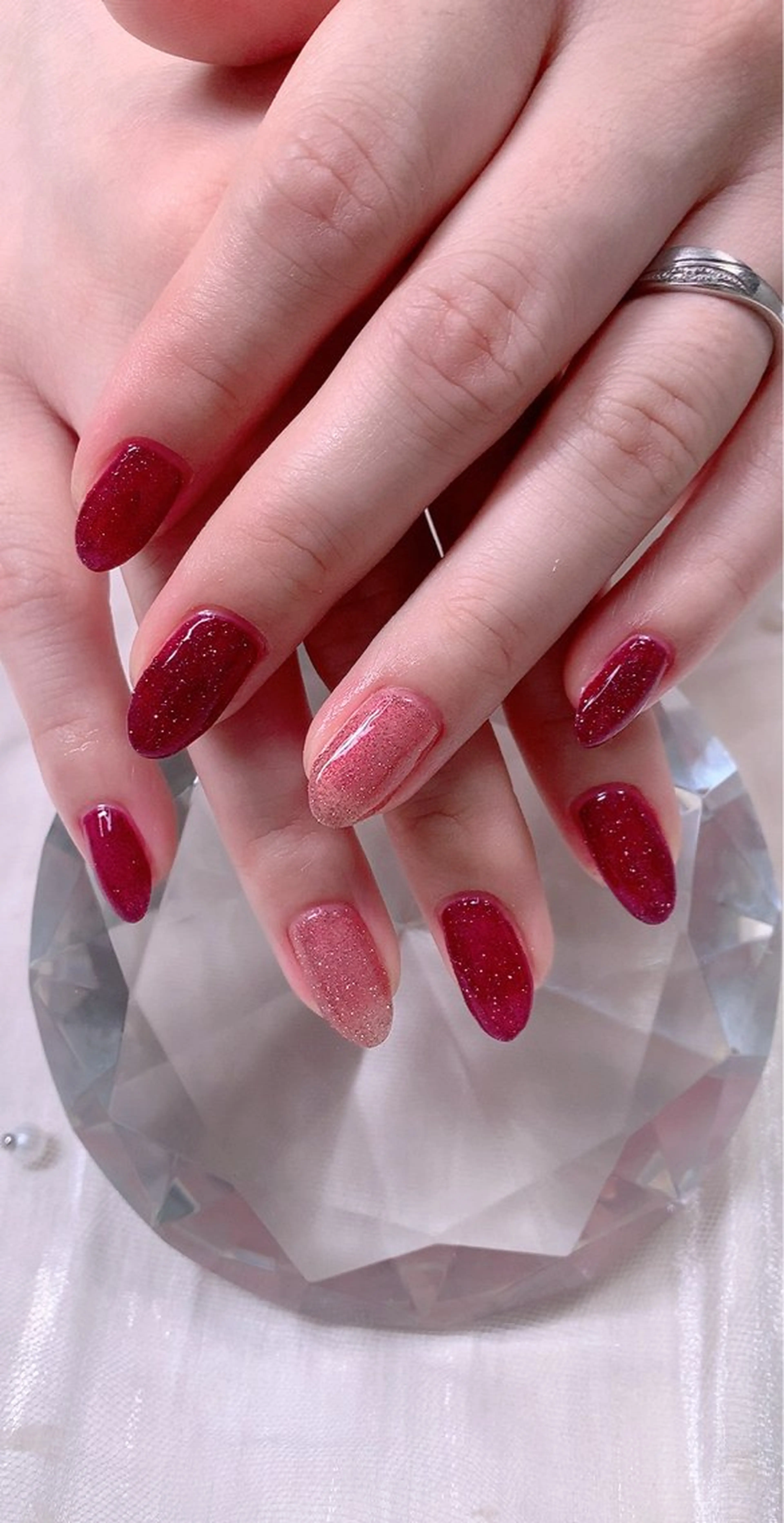 ネイル フラッシュネイル キラキラネイル ラメ(グリッター) Cute Tips nailのネイルデザイン