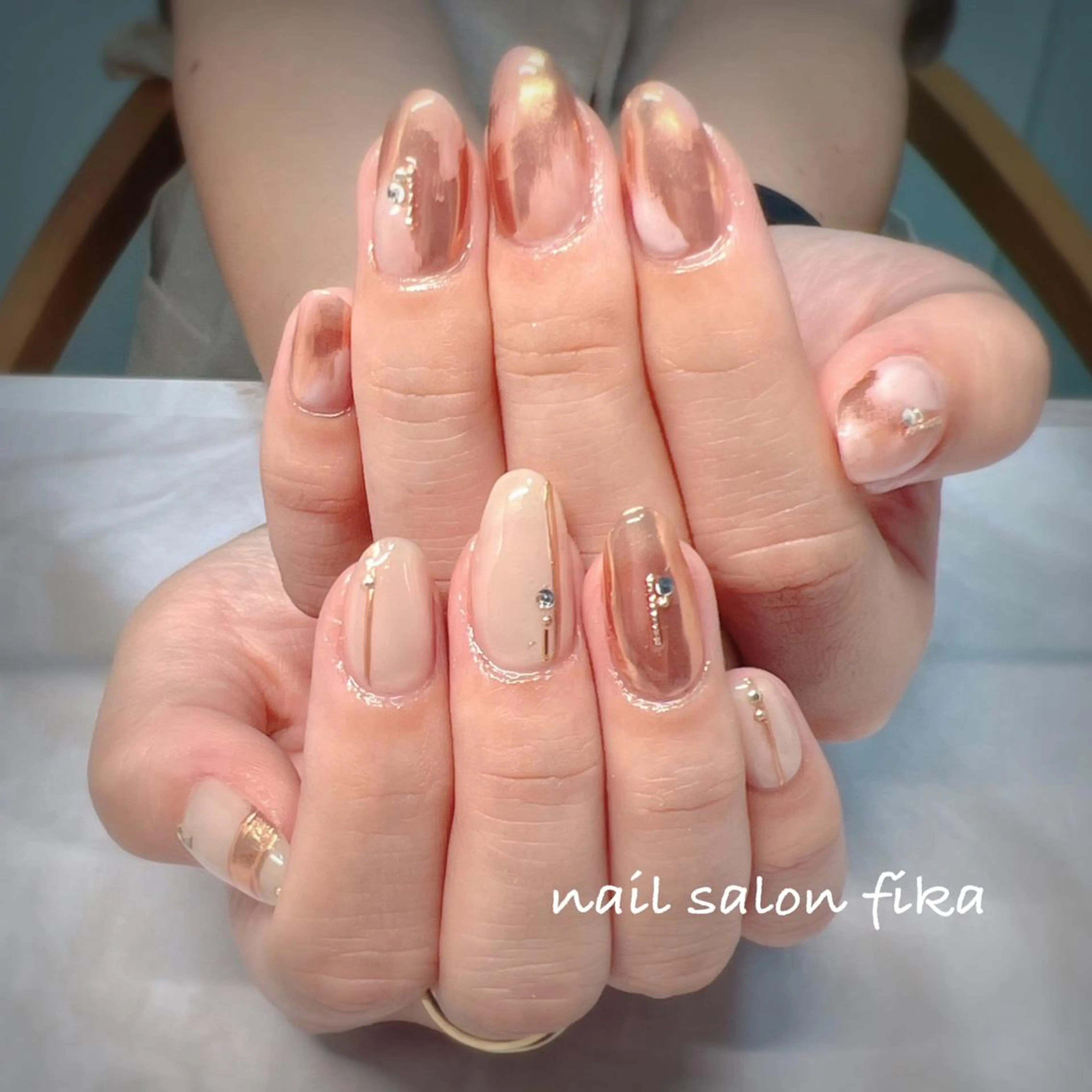ネイル ニュアンスネイル ハンドネイル nail salon fikaのネイルデザイン