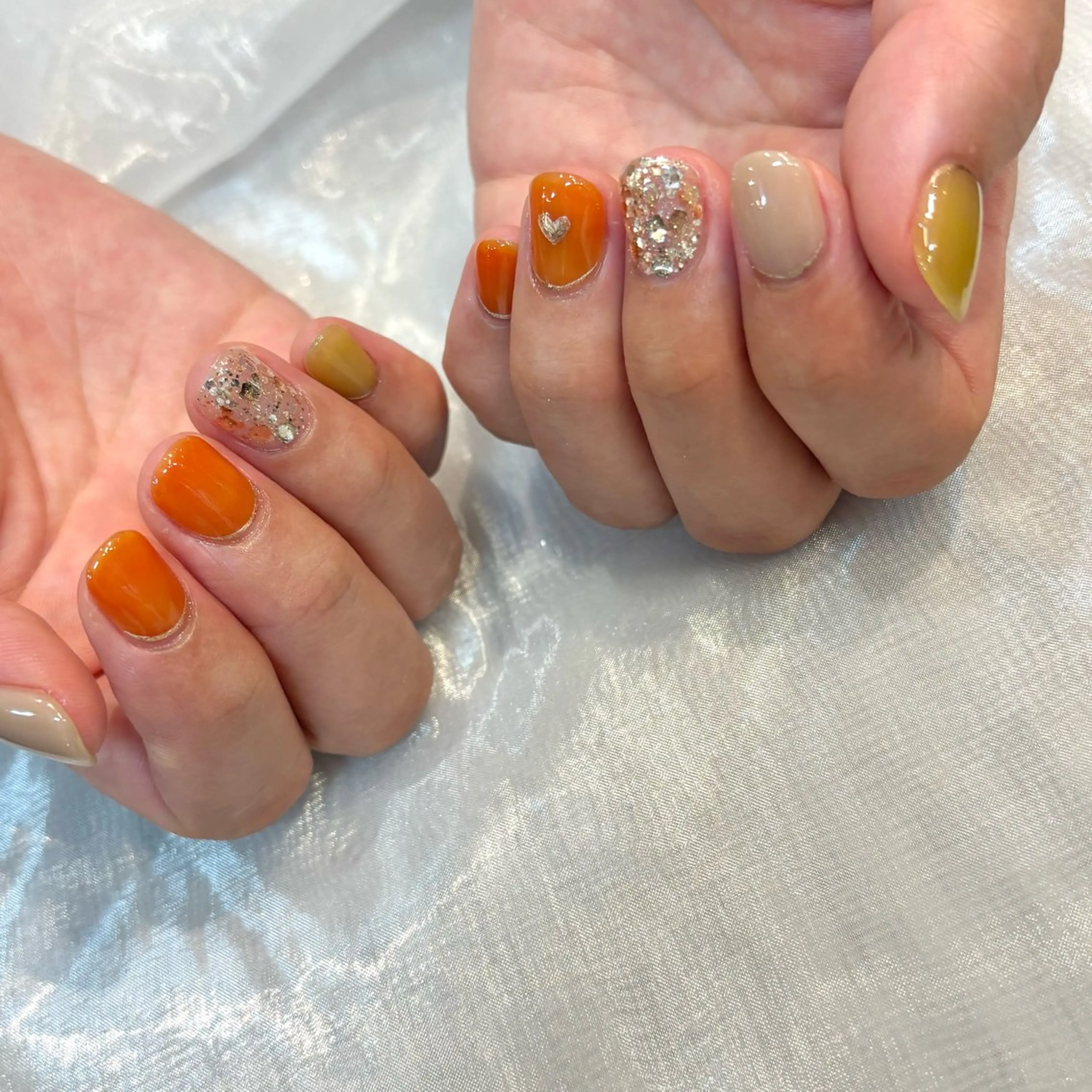 ネイル ジェルネイル ミラーネイル 持ち込み ハンドネイル Chipie_ ayanoのネイルデザイン