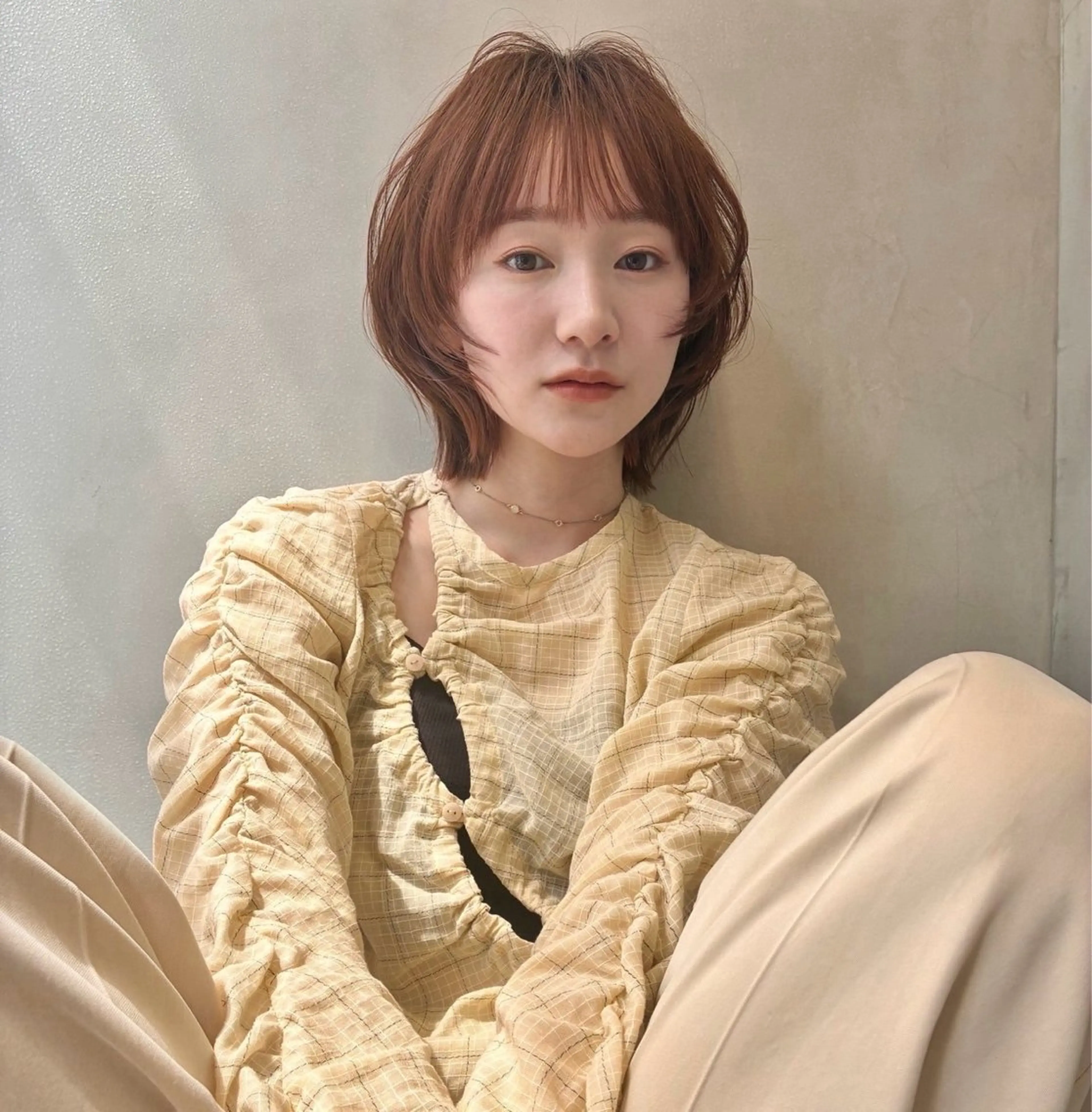 ミディアム ヘアカラー パーマ 縮毛矯正 トリートメント 大宮／カラー/ ゆいのヘアスタイル