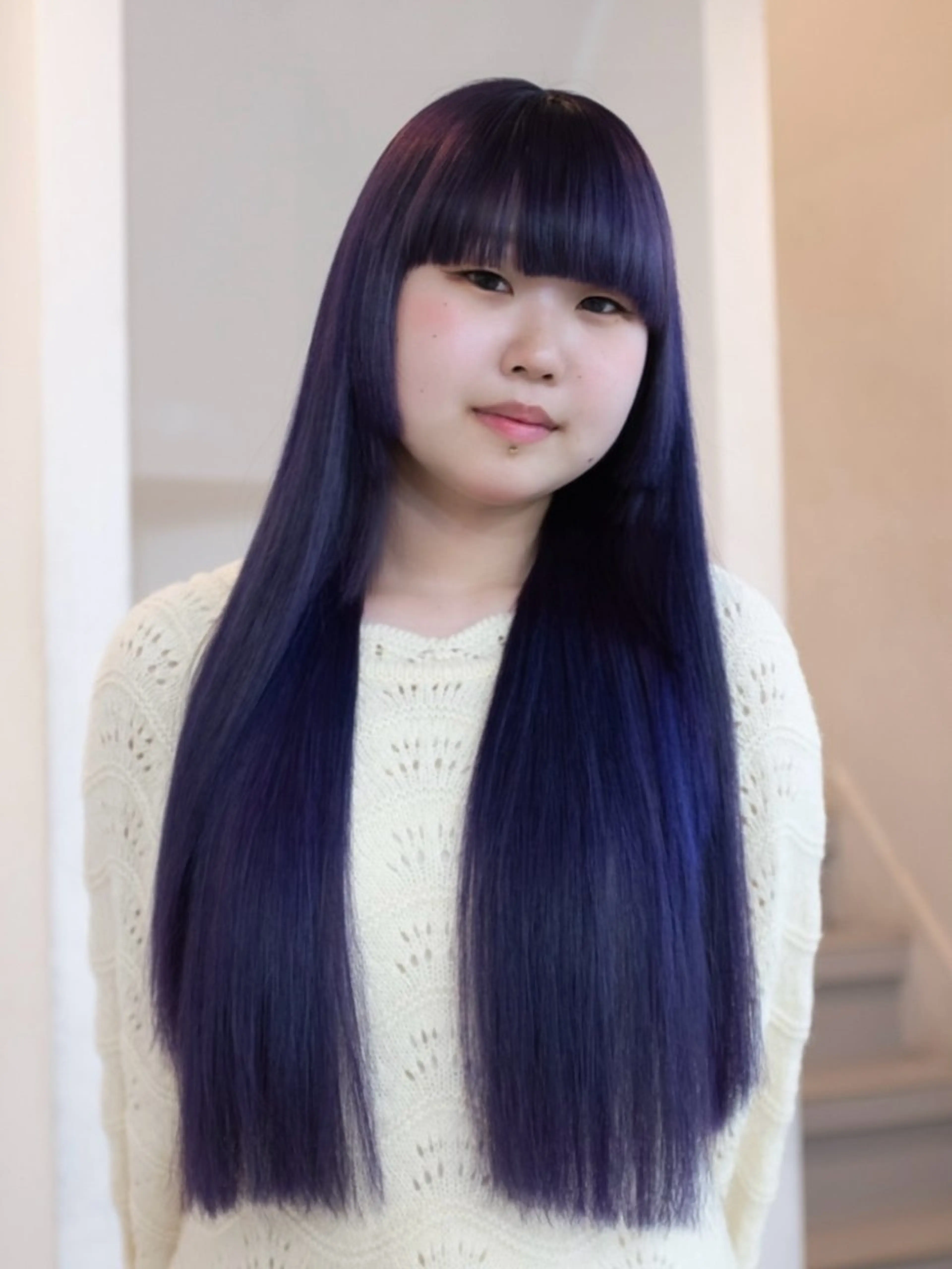 ロング カラー ヘアアレンジ カット ヘアカラー トリートメント HAIR SALON fuugaせんげん台店所属・ハイトーン/デザイン カラー/あおいのヘアスタイル