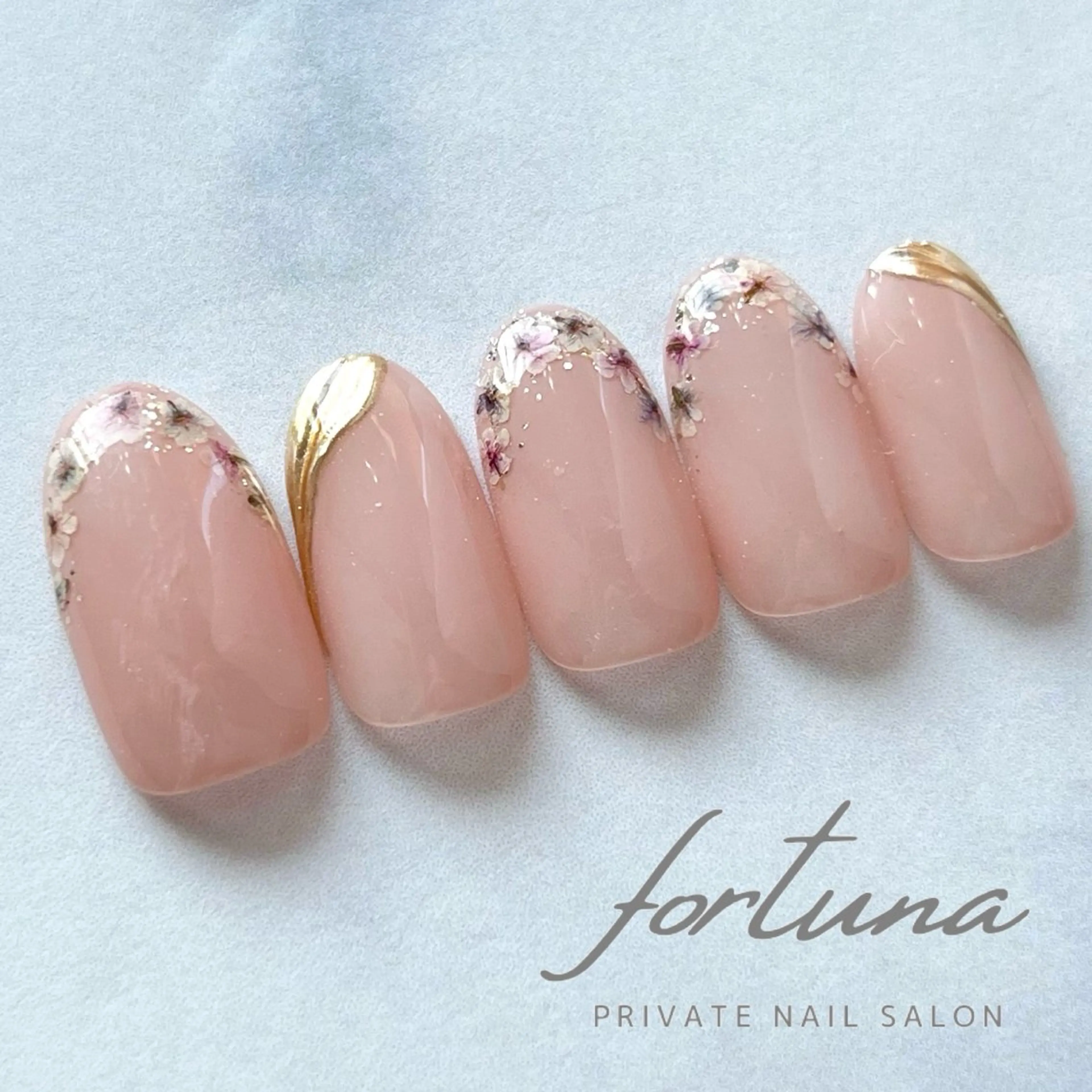 ネイル フラワーネイル 春ネイル fortuna 武藤裕美のネイルデザイン